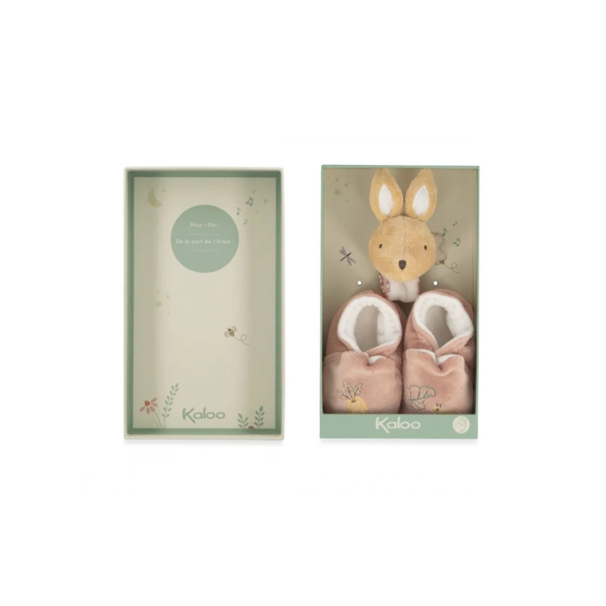 Kaloo Rattle & Slippers - Rabbit - Image 6