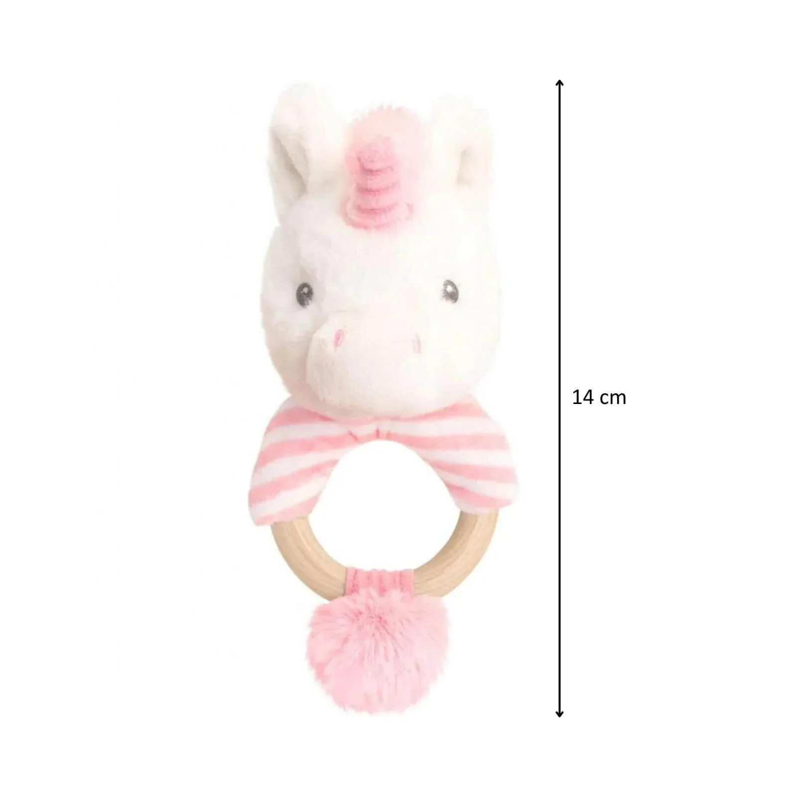 Keeleco Twinkle Unicorn Ring Rattle 14cm - Image 2