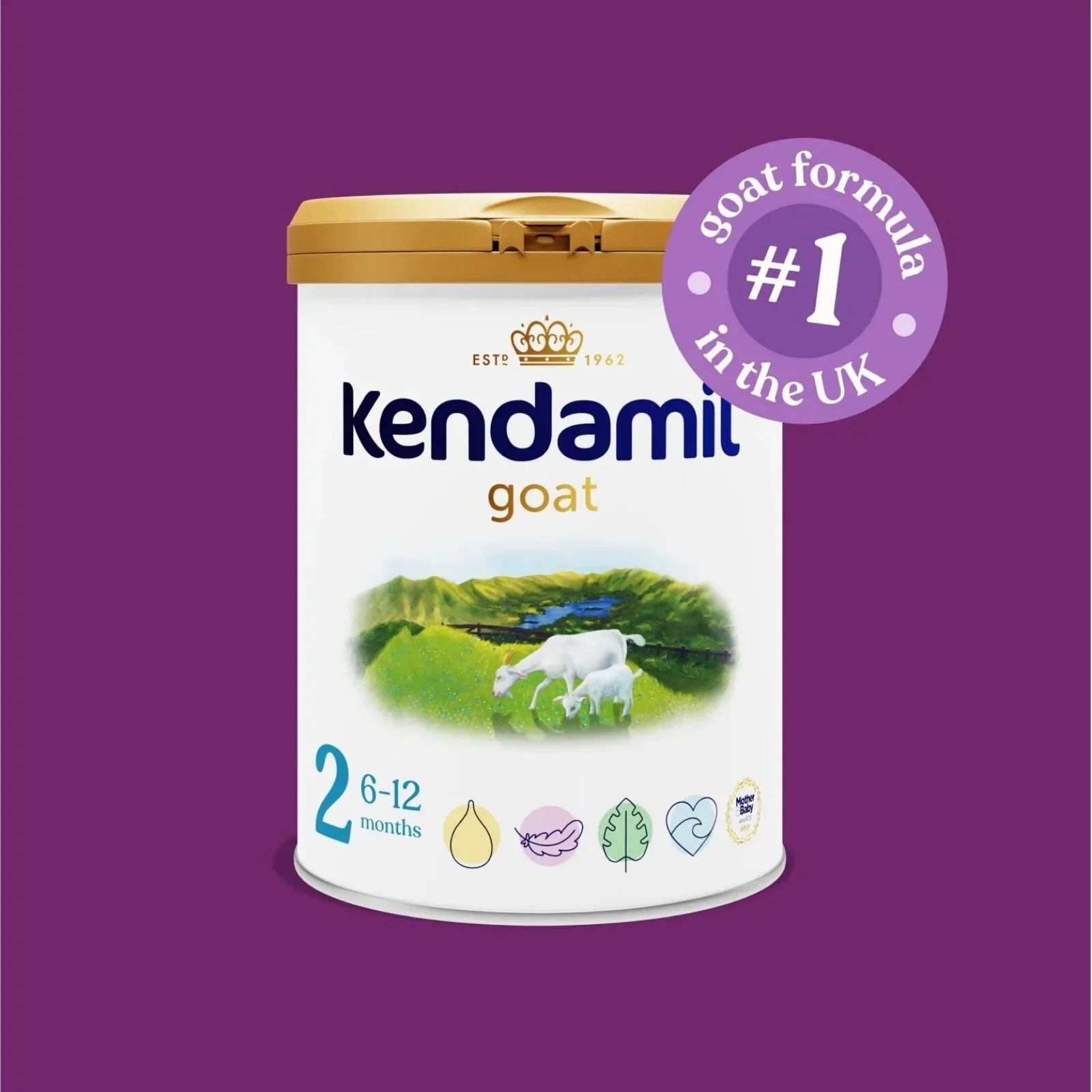 Kendamil Stage 2 Goat Follow-On Milk 6-12 months 800g - Image 2