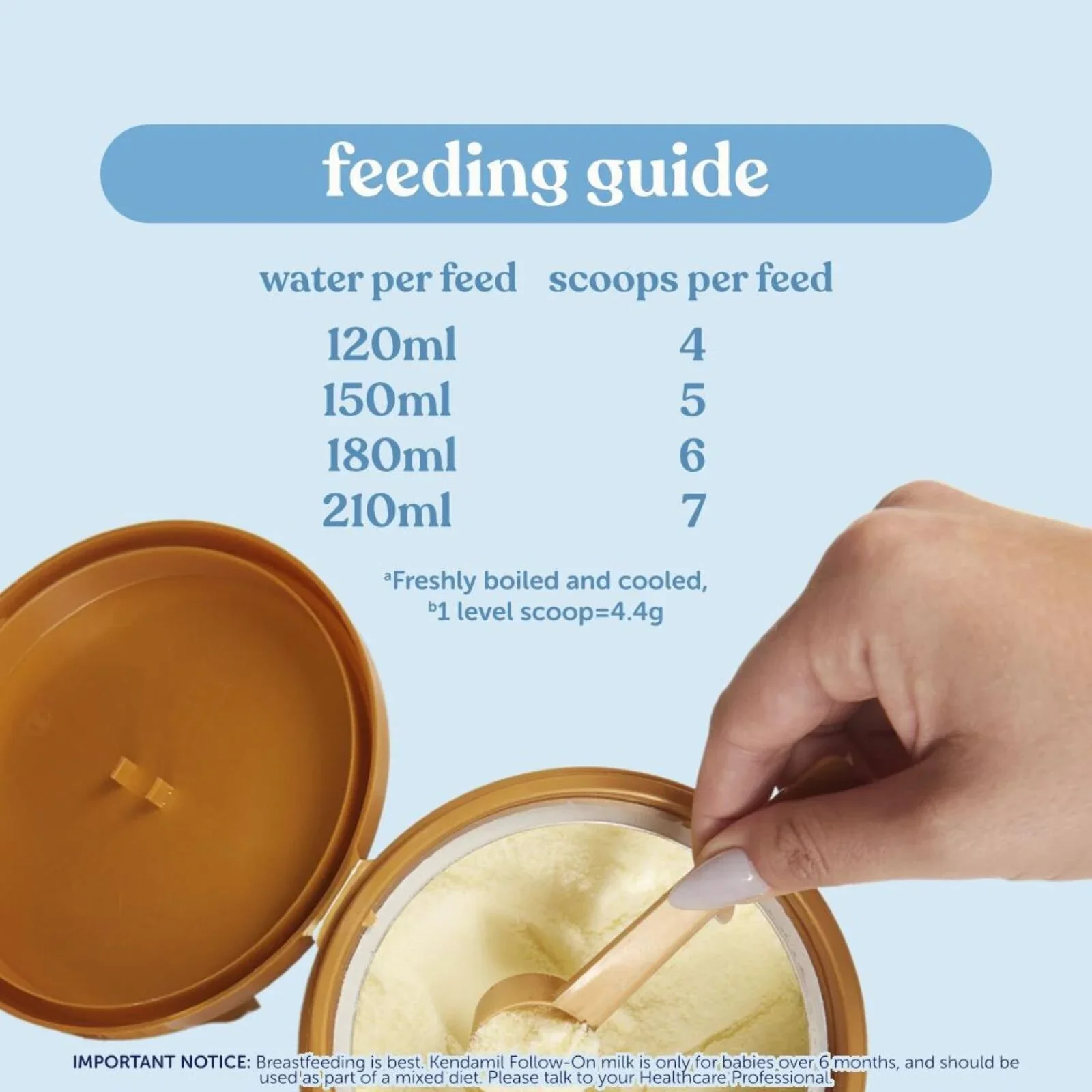 Kendamil Stage 1 First Infant Milk Formula from Birth 800g - Image 7