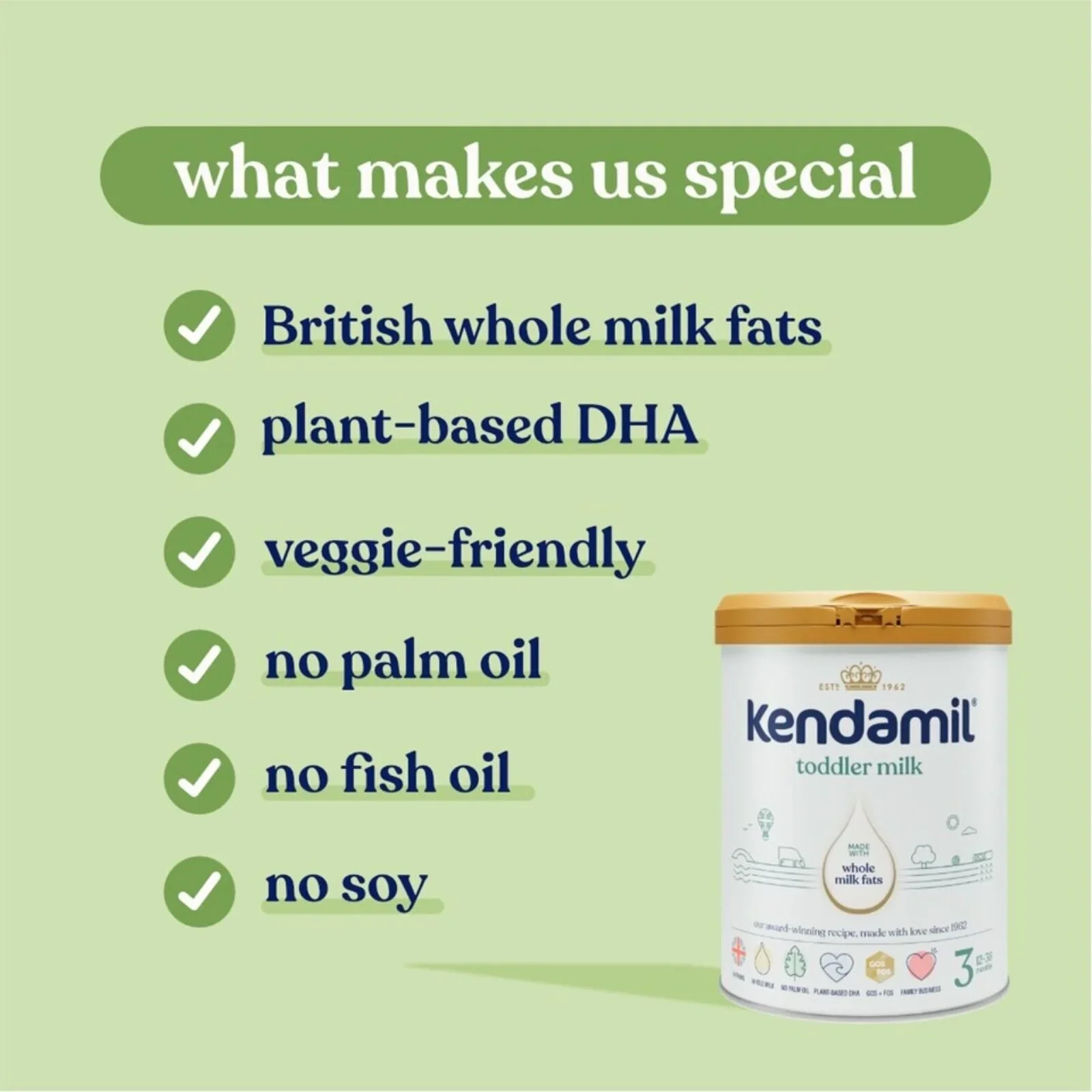 Kendamil Stage 3 Toddler Milk Formula 12-36 months 800g - Image 3