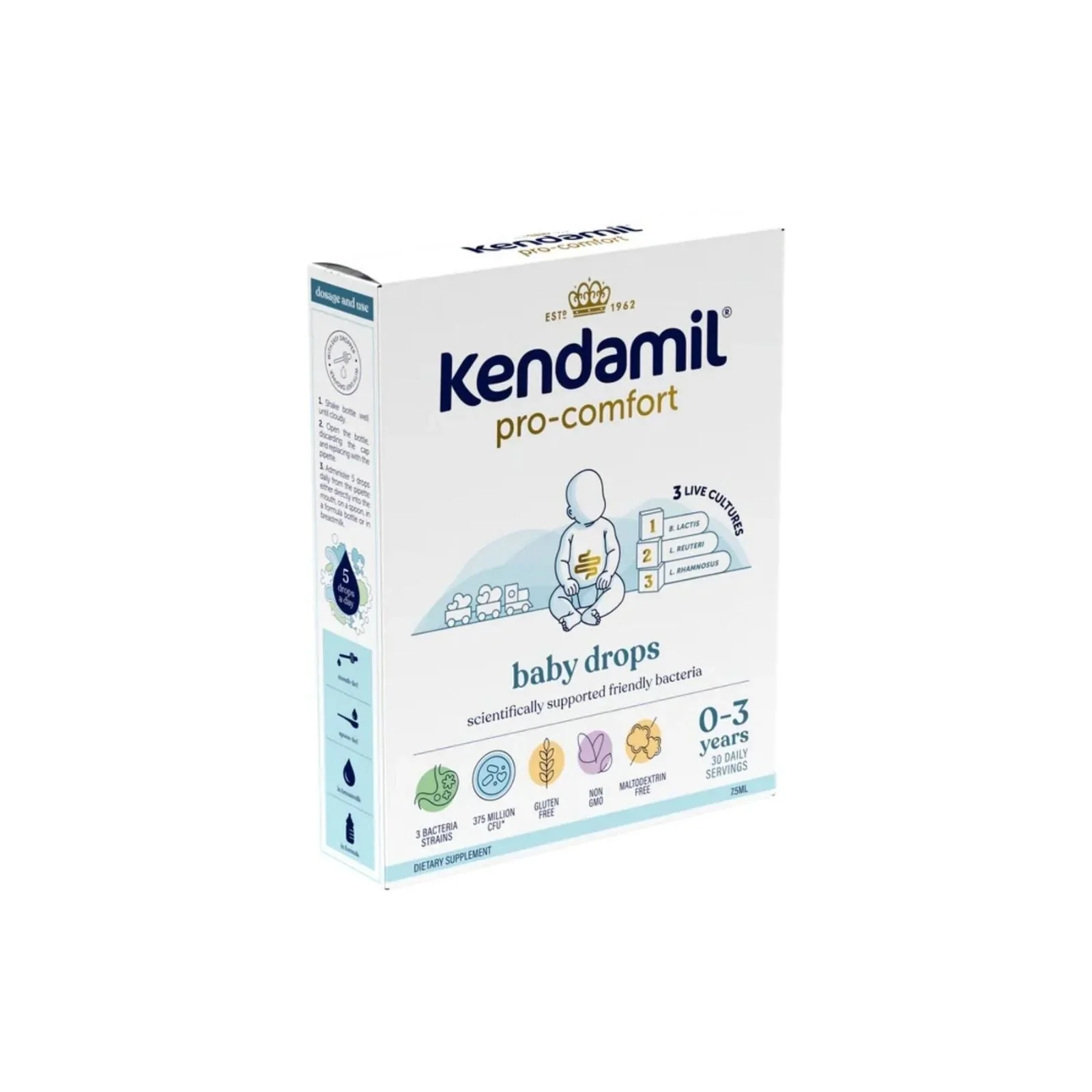 Kendamil Pro Comfort Baby Drops 0-3 years 7.5ml - Image 3