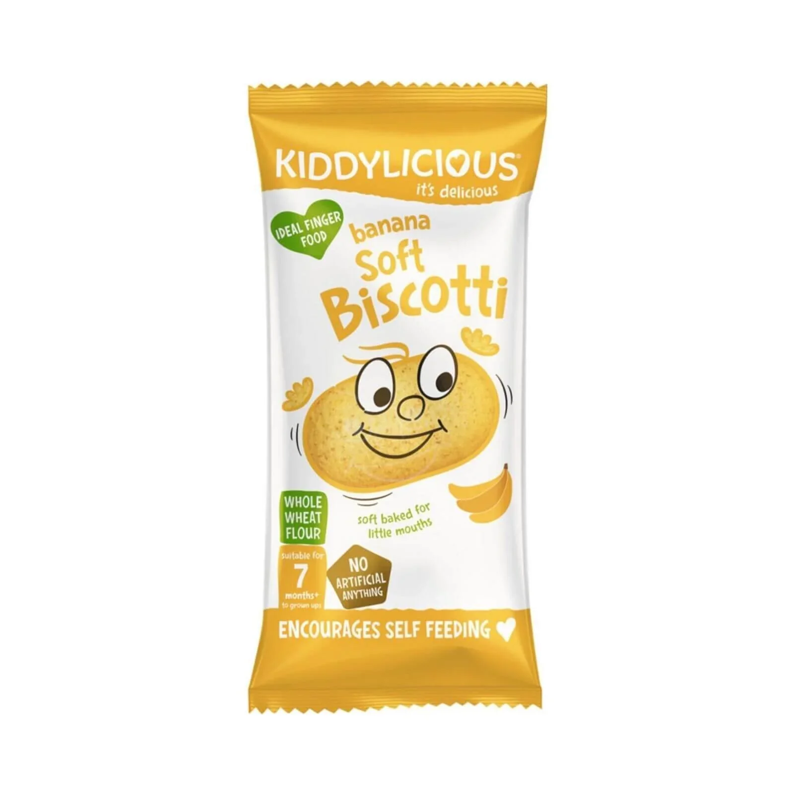 Kiddylicious Banana Soft Biscotti 7+ months 120g (6x20g) - Image 2