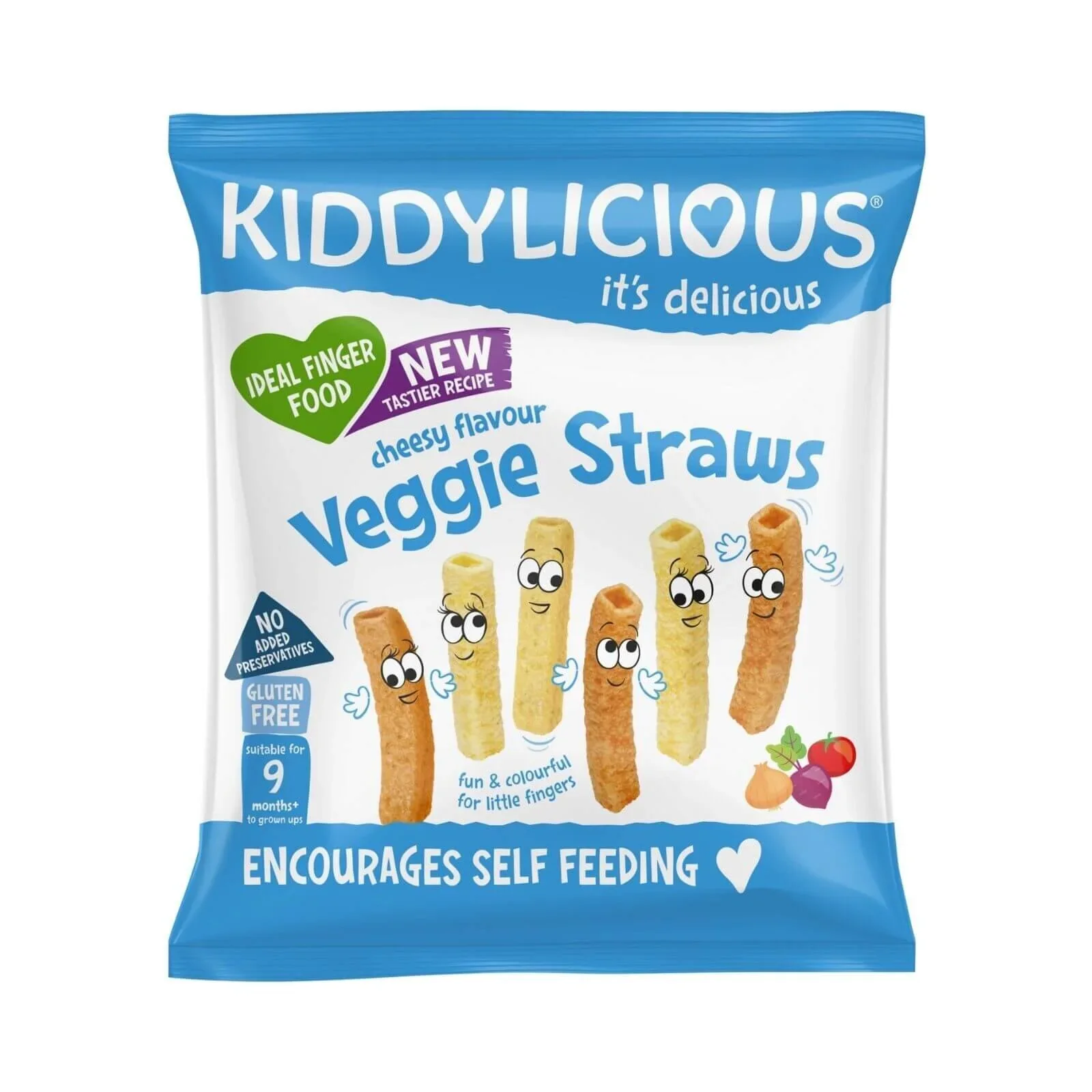 Kiddylicious Cheesy Straws 9+ months 48g (4x12g) - Image 2