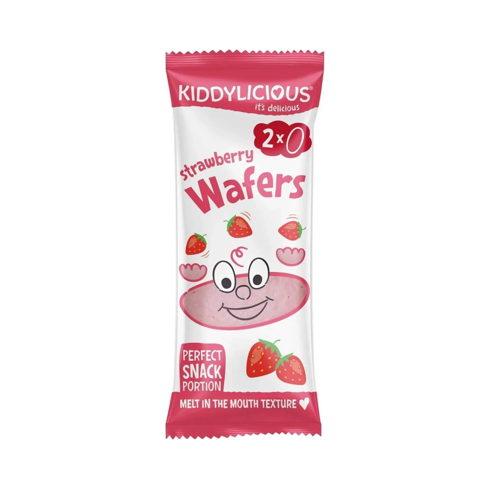 Kiddylicious Strawberry Maxi Wafers 6+ months 40g (10x4g) - Image 2