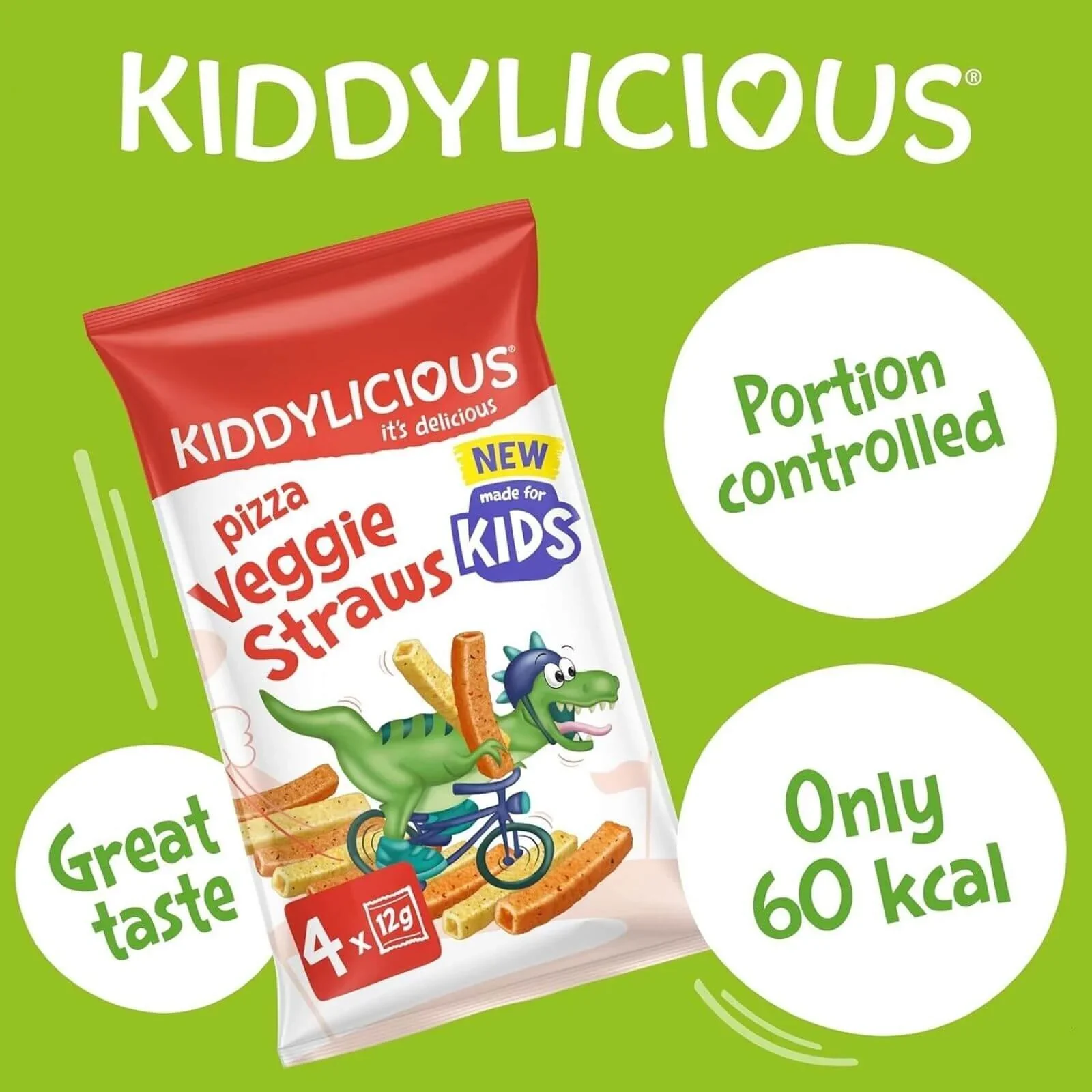 Kiddylicious Veggie Straws 3+ years 48g (4x12g) - Image 4