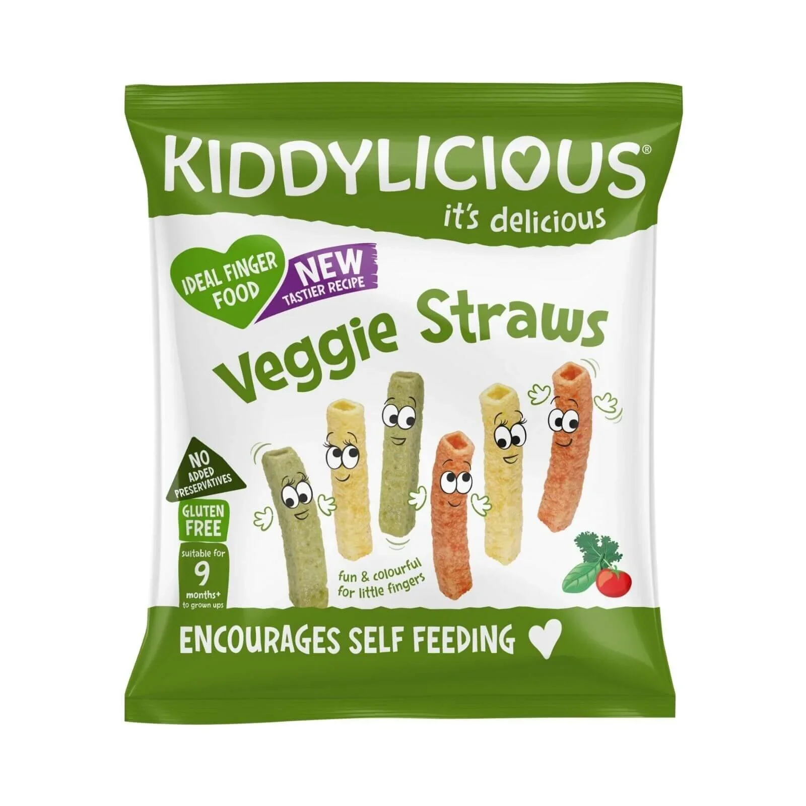 Kiddylicious Veggie Straws Bulk Box 9+ months 120g (10x12g) - Image 2