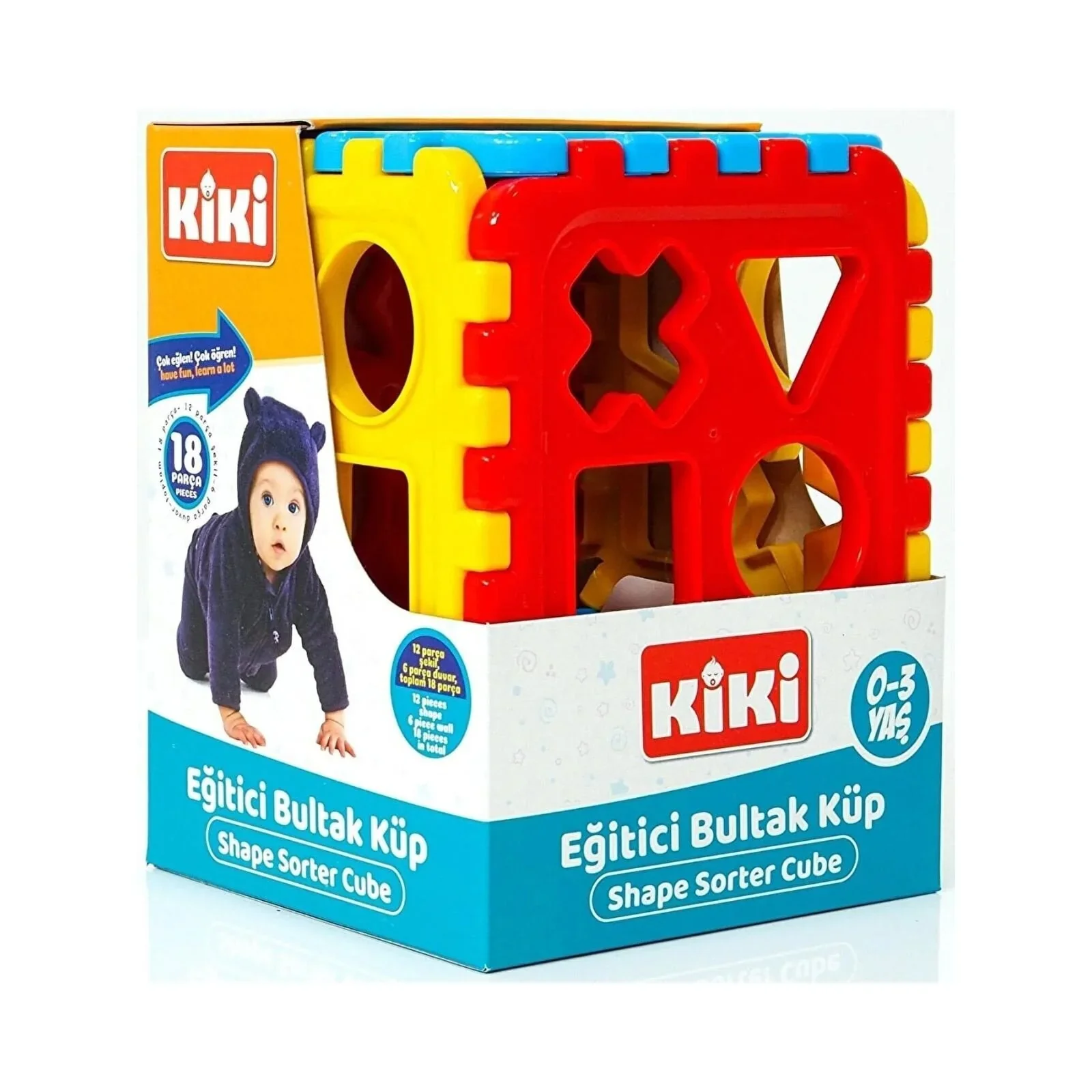 Kiki Educational Shape Sorter Cube - Image 2