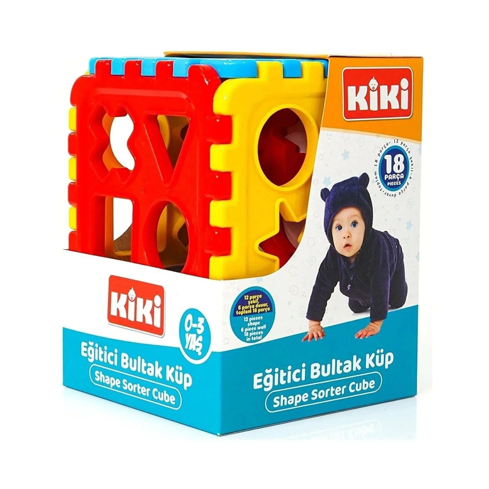 Kiki Educational Shape Sorter Cube - Image 4