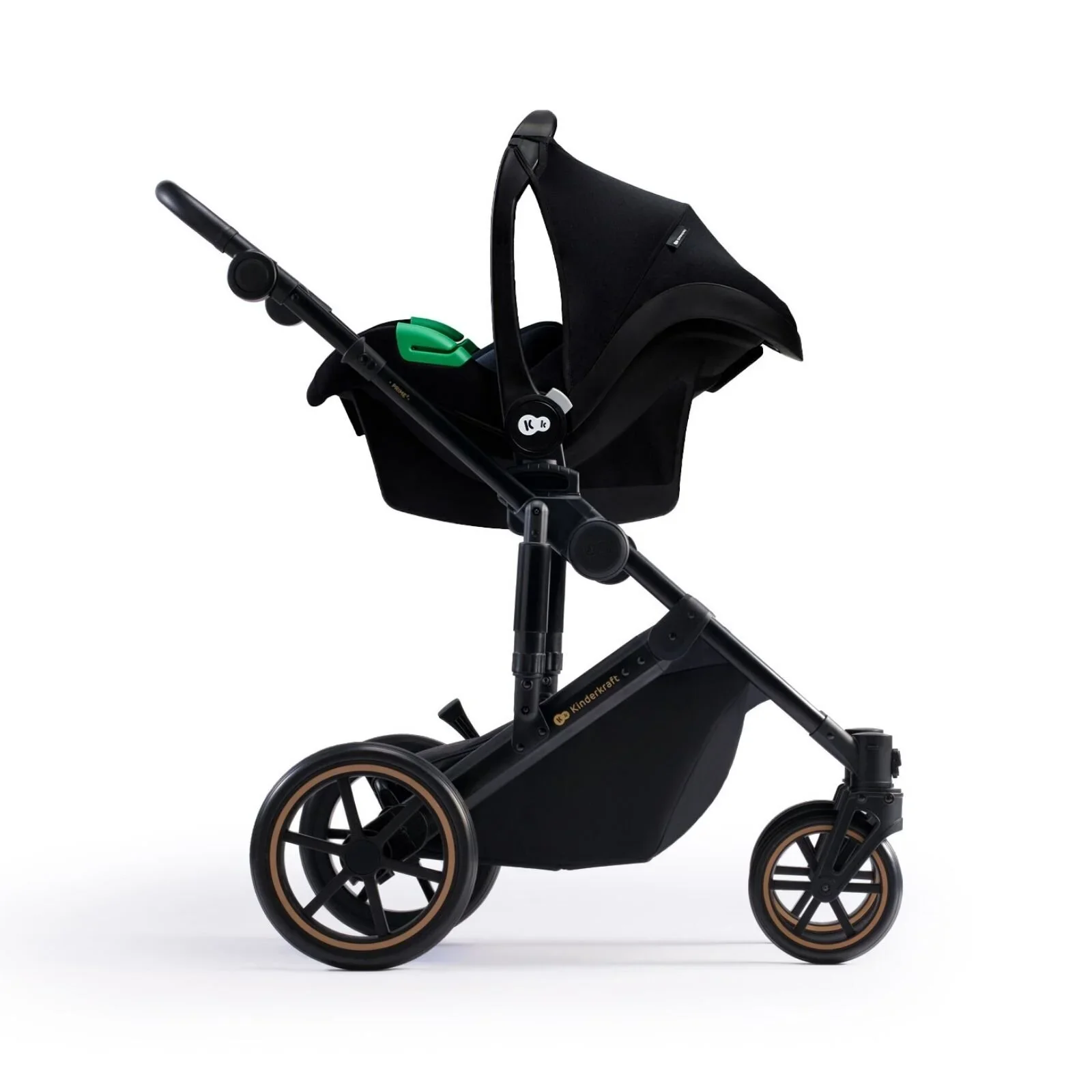Kinderkraft 3-in-1 Mink Pro Prime 2 Travel System with Car Seat - Venezian Black - Image 3