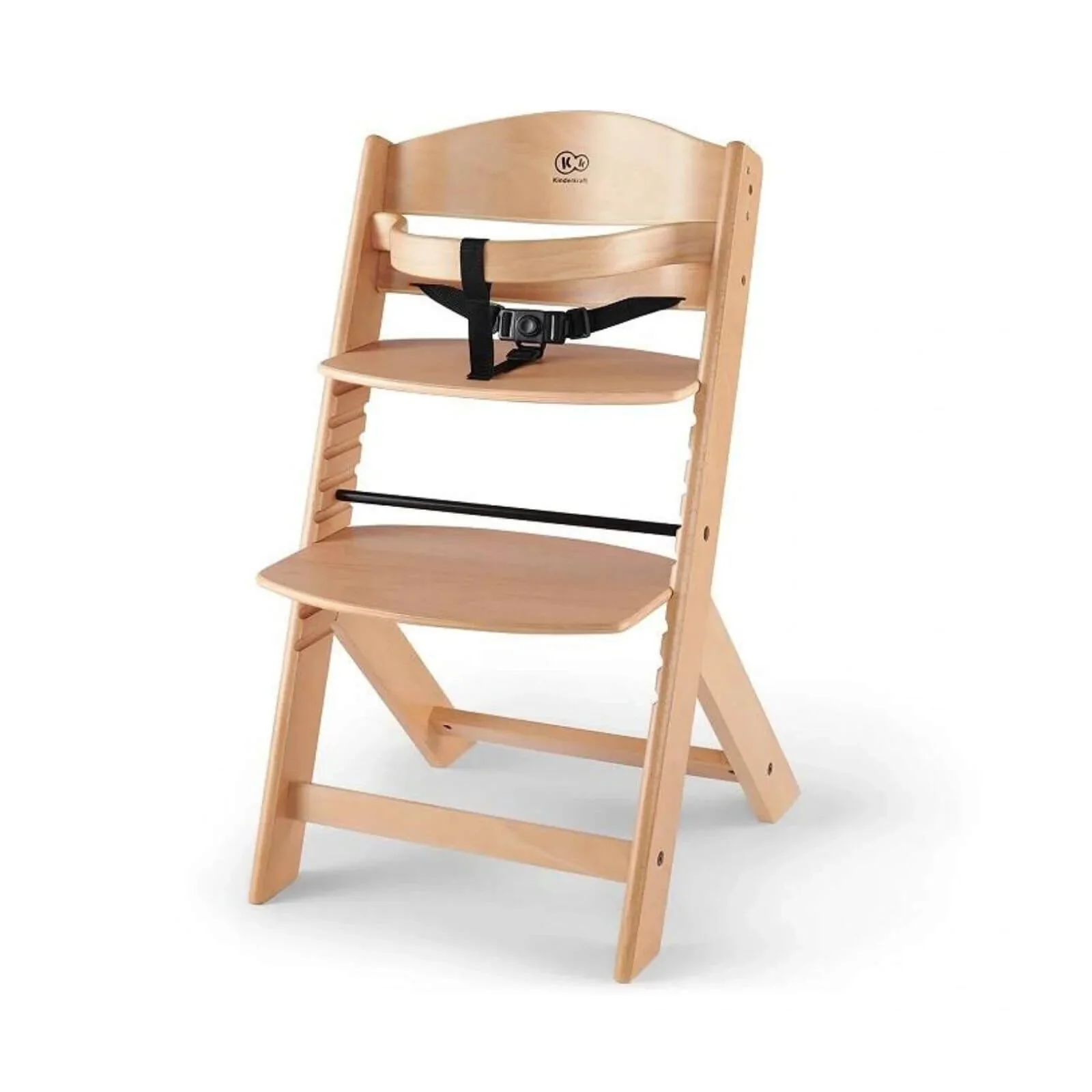 Kinderkraft Enock Wooden Highchair - Wooden Natural - Image 2