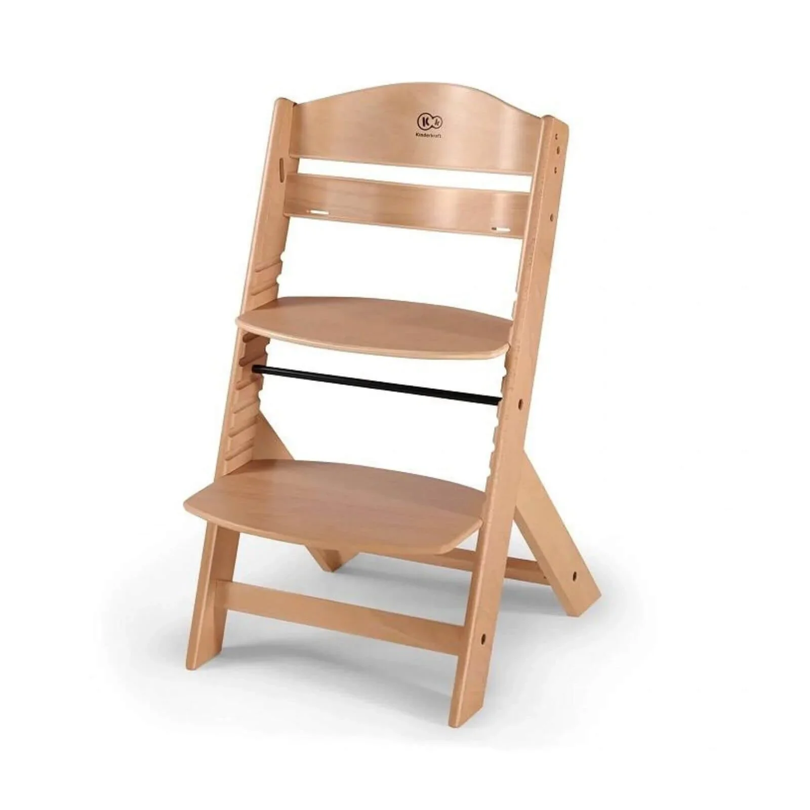 Kinderkraft Enock Wooden Highchair - Wooden Natural - Image 3