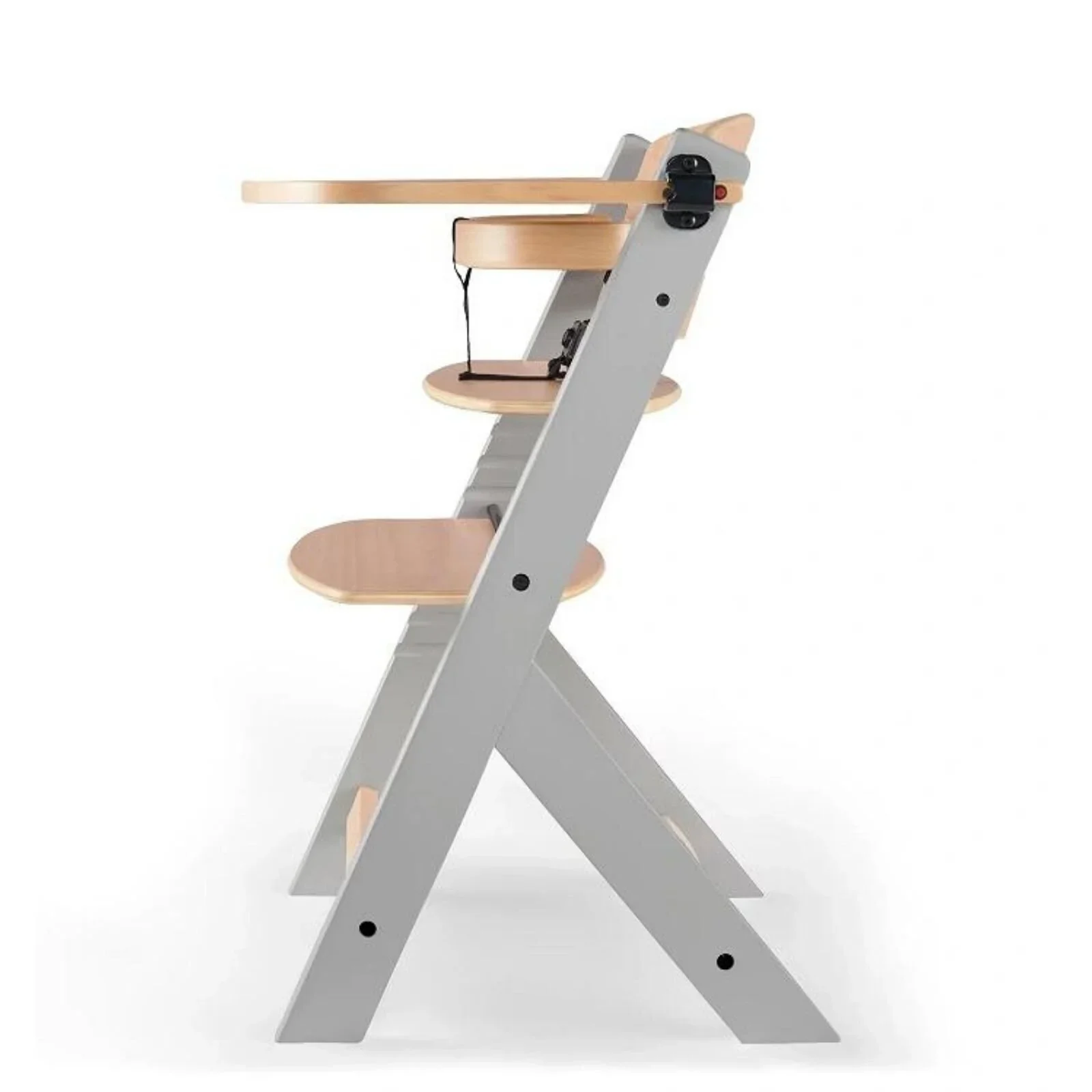 Kinderkraft Enock Wooden Highchair - Wooden Grey - Image 4