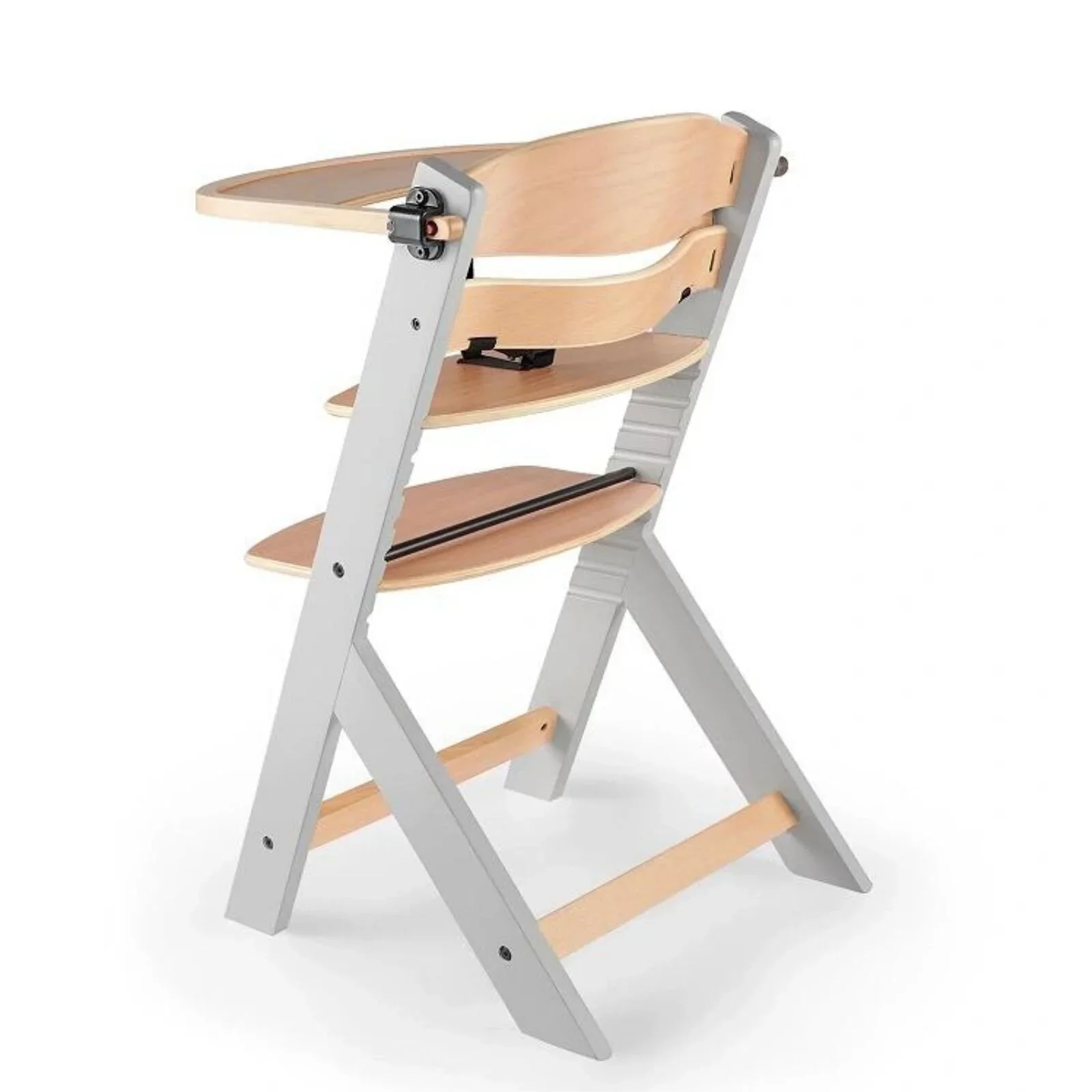 Kinderkraft Enock Wooden Highchair - Wooden Grey - Image 5
