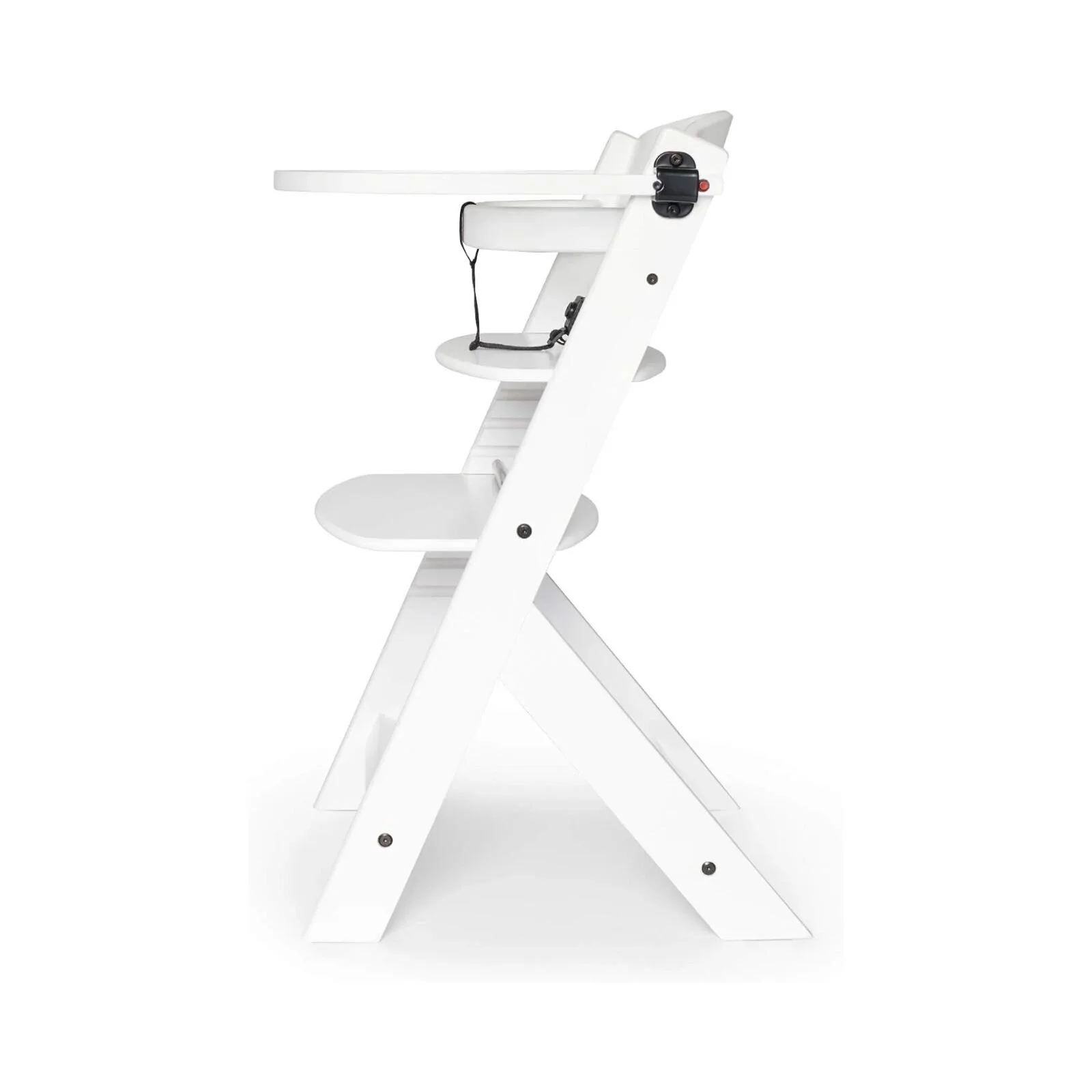 Kinderkraft Enock Wooden Highchair - White - Image 3