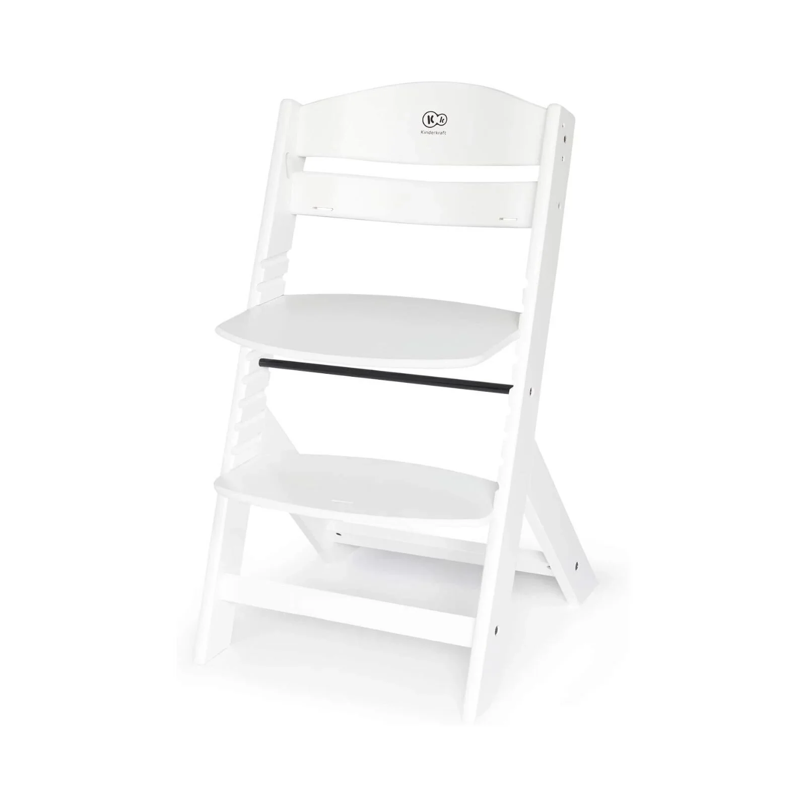 Kinderkraft Enock Wooden Highchair - White - Image 4