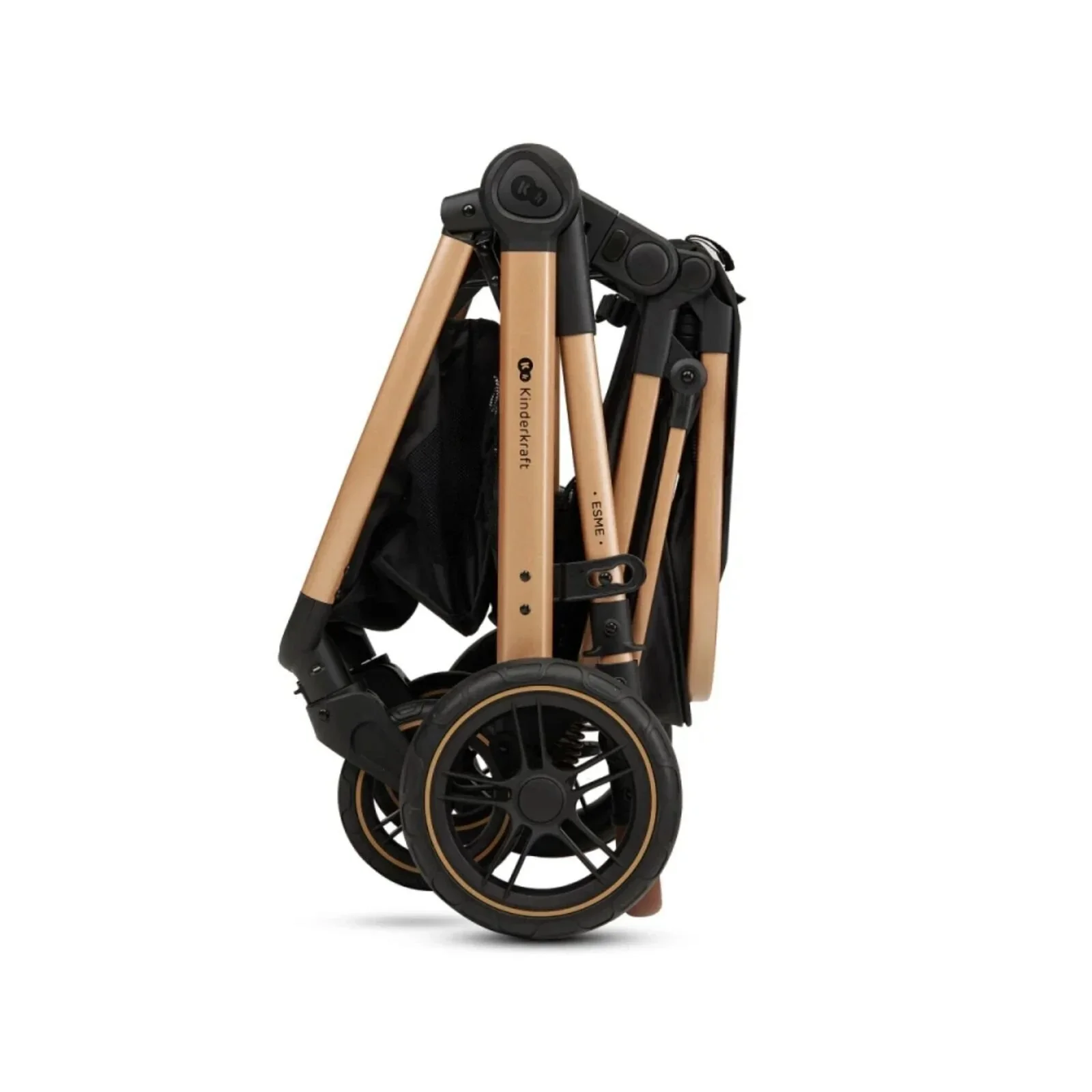 Kinderkraft Esme 3-in-1 Travel System with Mink Pro Car Seat - Pure Black - Image 15