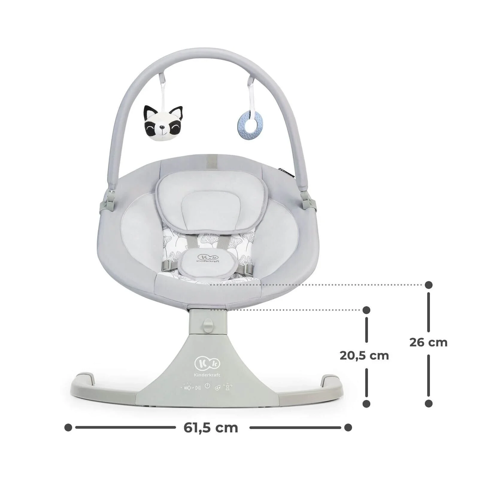 Kinderkraft Luli Swing & Bouncer - Grey - Image 9