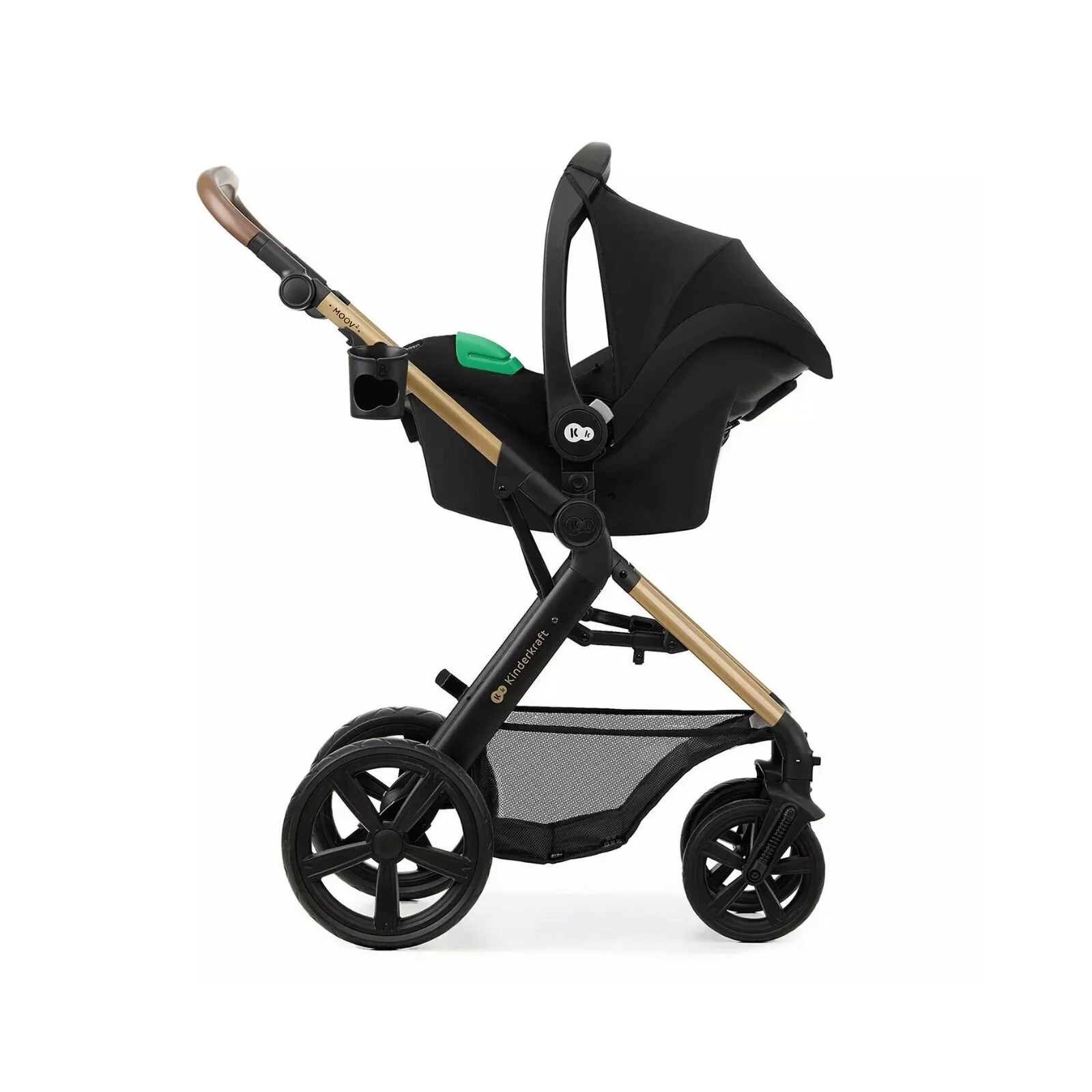 Kinderkraft Moov 2 3-in-1 Travel System - Black - Image 4