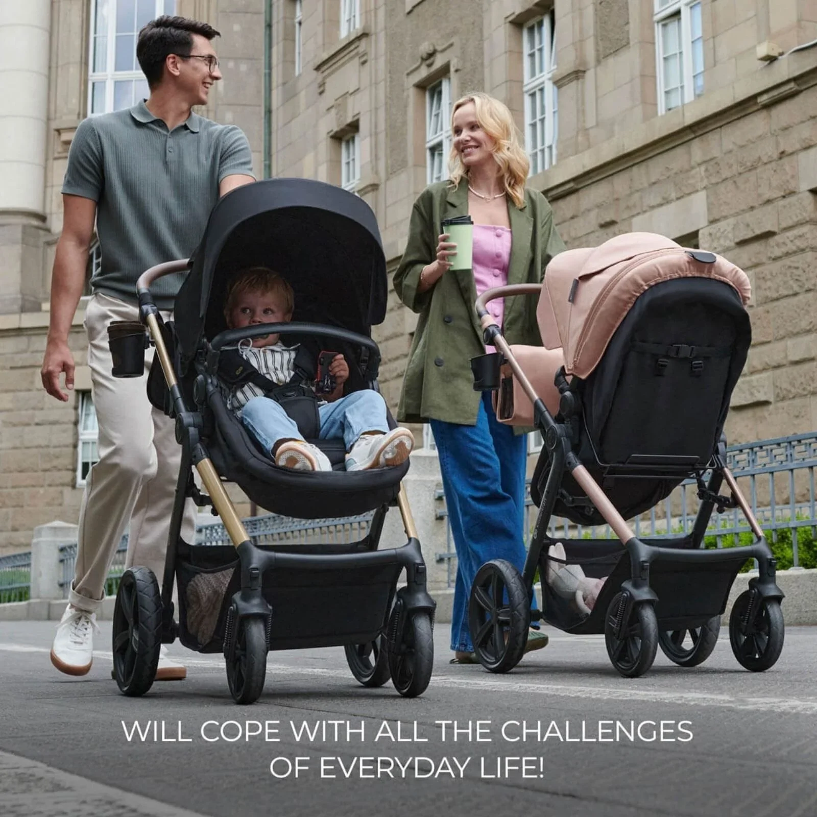 Kinderkraft Moov 2 3-in-1 Travel System - Beige - Image 10