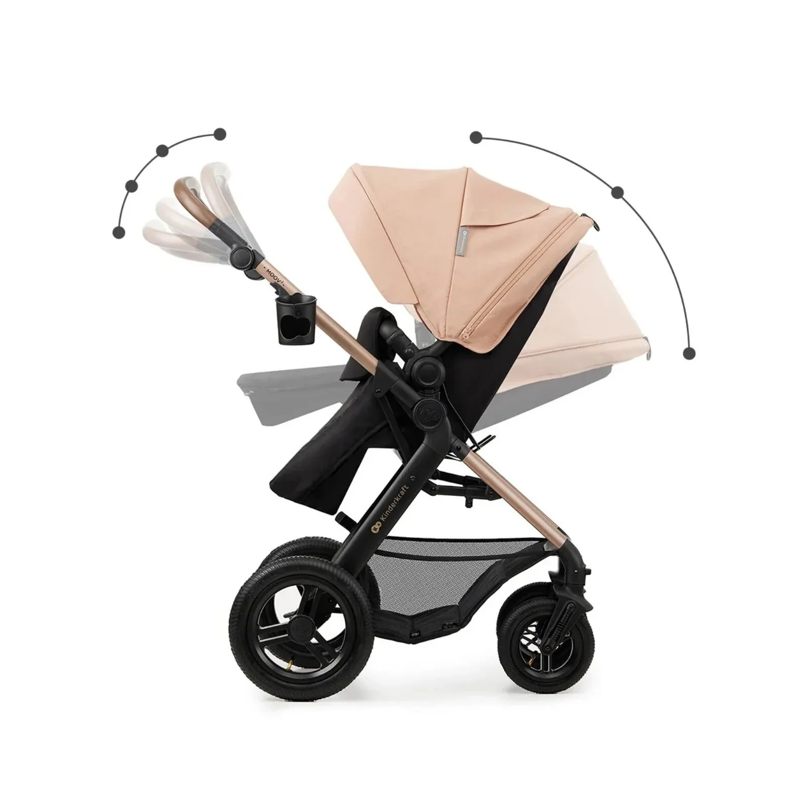 Kinderkraft Moov 2 3-in-1 Travel System - Grey - Image 13