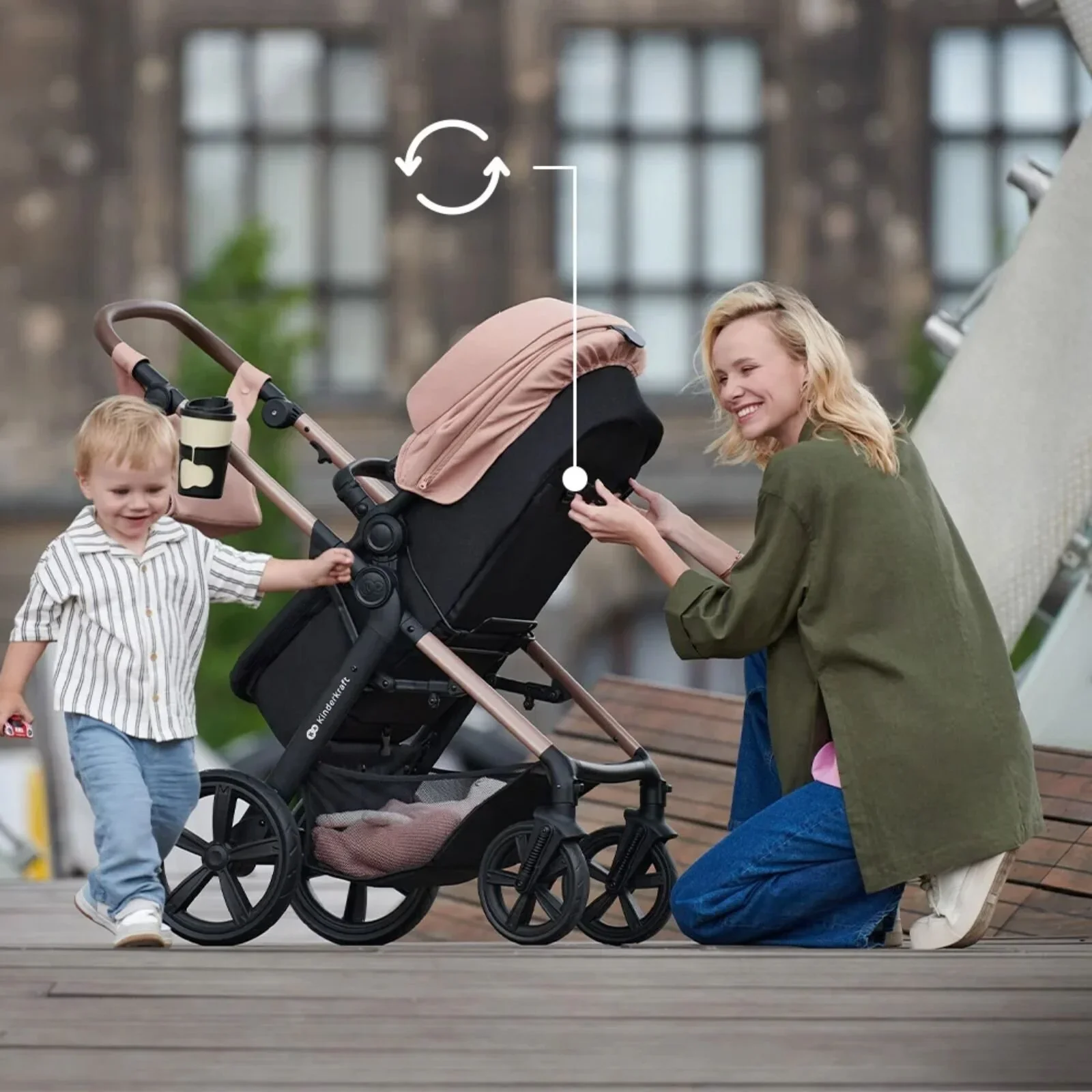 Kinderkraft Moov 2 3-in-1 Travel System - Grey - Image 16