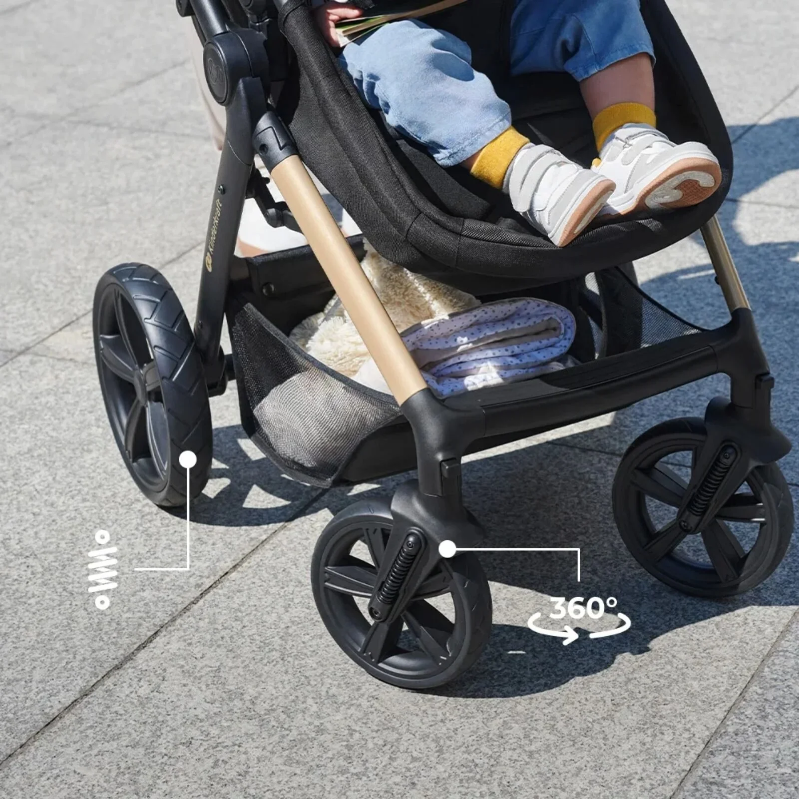 Kinderkraft Moov 2 3-in-1 Travel System - Grey - Image 17