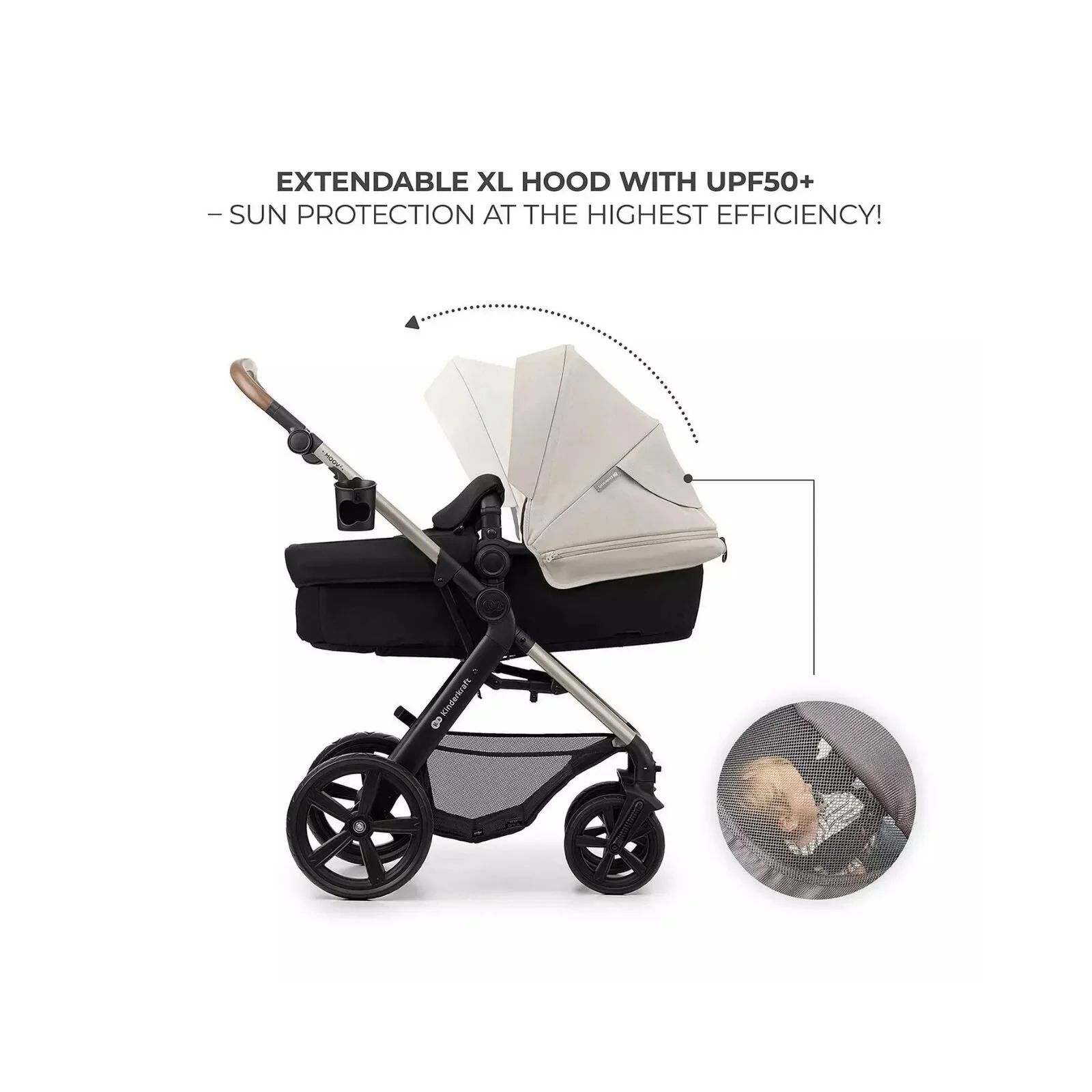 Kinderkraft Moov 2 3-in-1 Travel System - Grey - Image 3