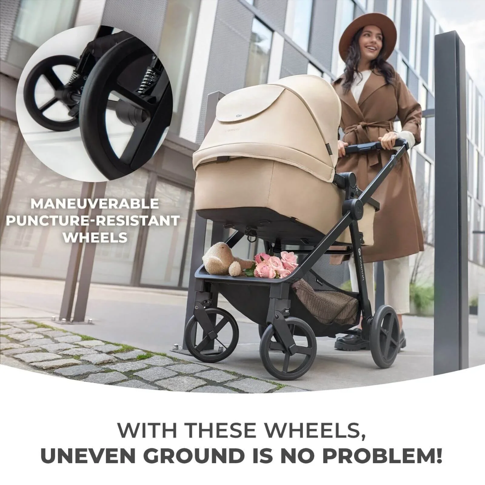 Kinderkraft Newly Mink Pro 4-in-1 Travel System - Classic Black - Image 11