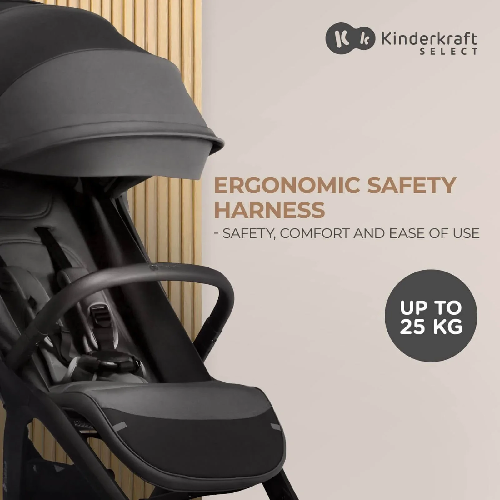 Kinderkraft Nubi 2 Auto-Folding Pushchair - Mystic Green - Image 8