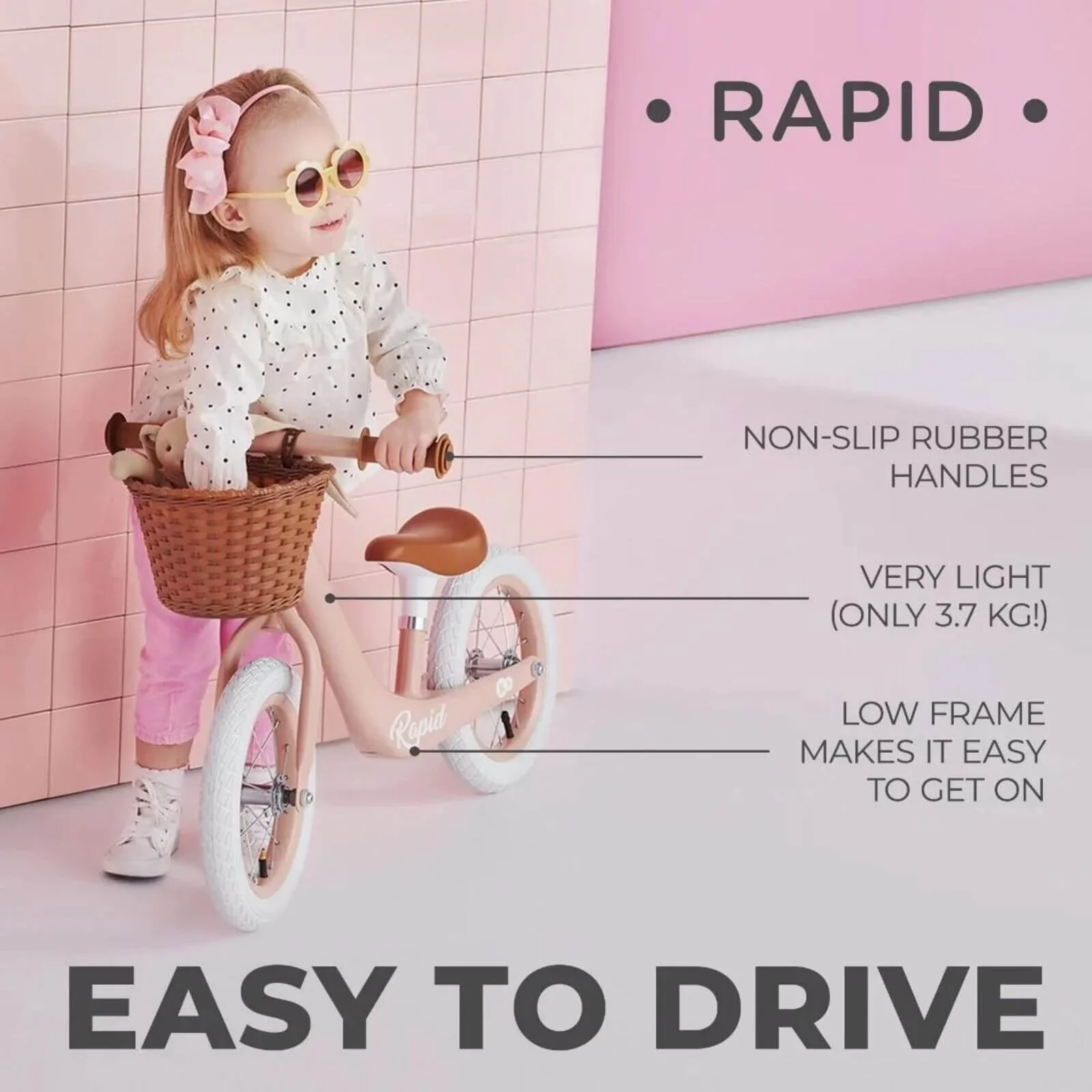 Kinderkraft Rapid 2 Balance Bike - Image 3