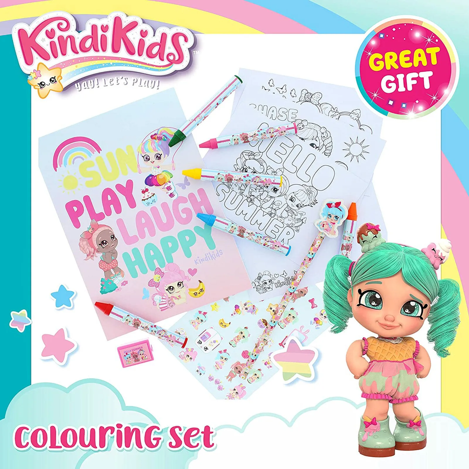 Kindi Kids Colouring Set - Image 3