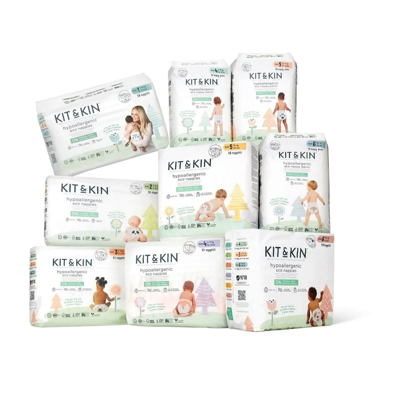 Kit & Kin Nappies Size 4 - 32 nappies - Image 3