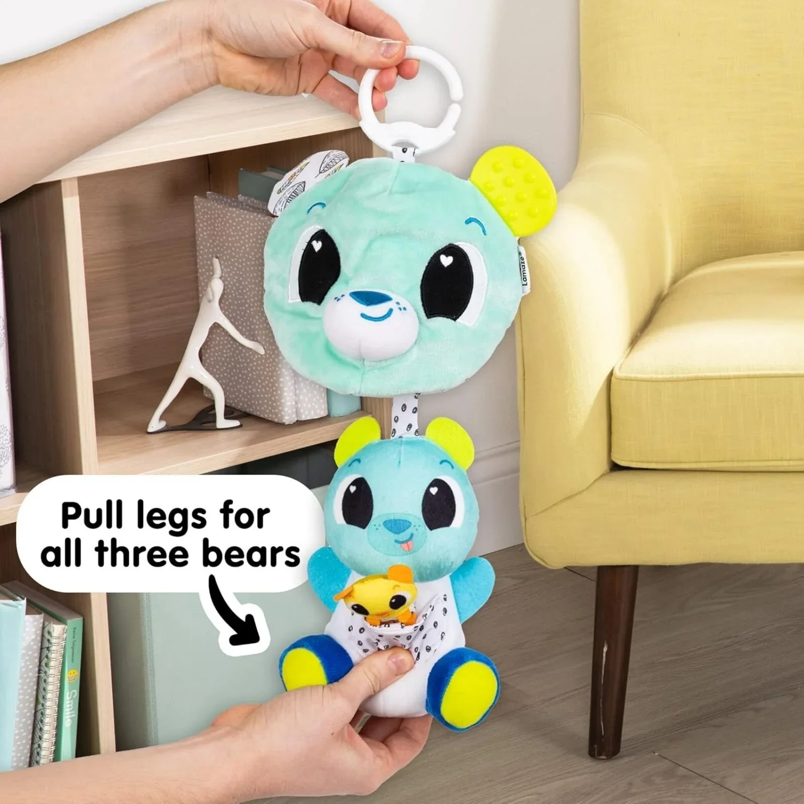 Lamaze 3-in-1 Surprise Clip & Go Bear Toy - Image 3