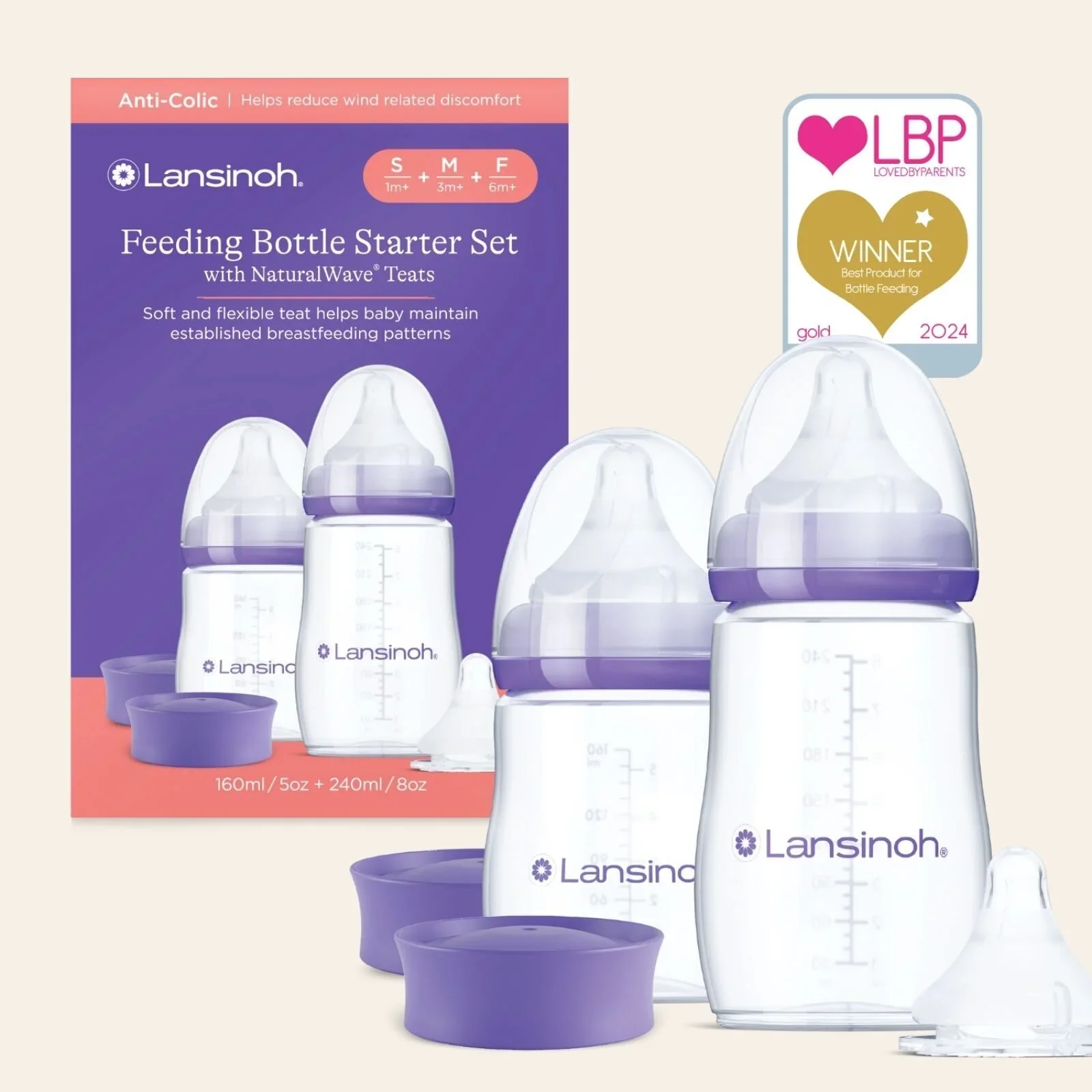 Lansinoh Feeding Bottle Starter Set - Image 2