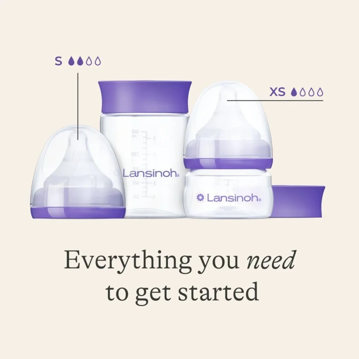 Lansinoh Feeding Starter Set Extra Slow & Slow - Image 2