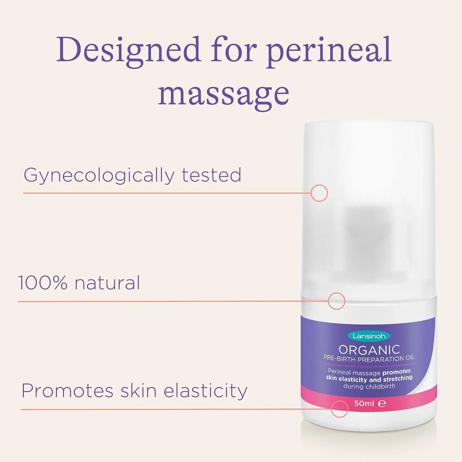 Lansinoh Organic Pre-Birth Preparation Oil 50ml - Image 4