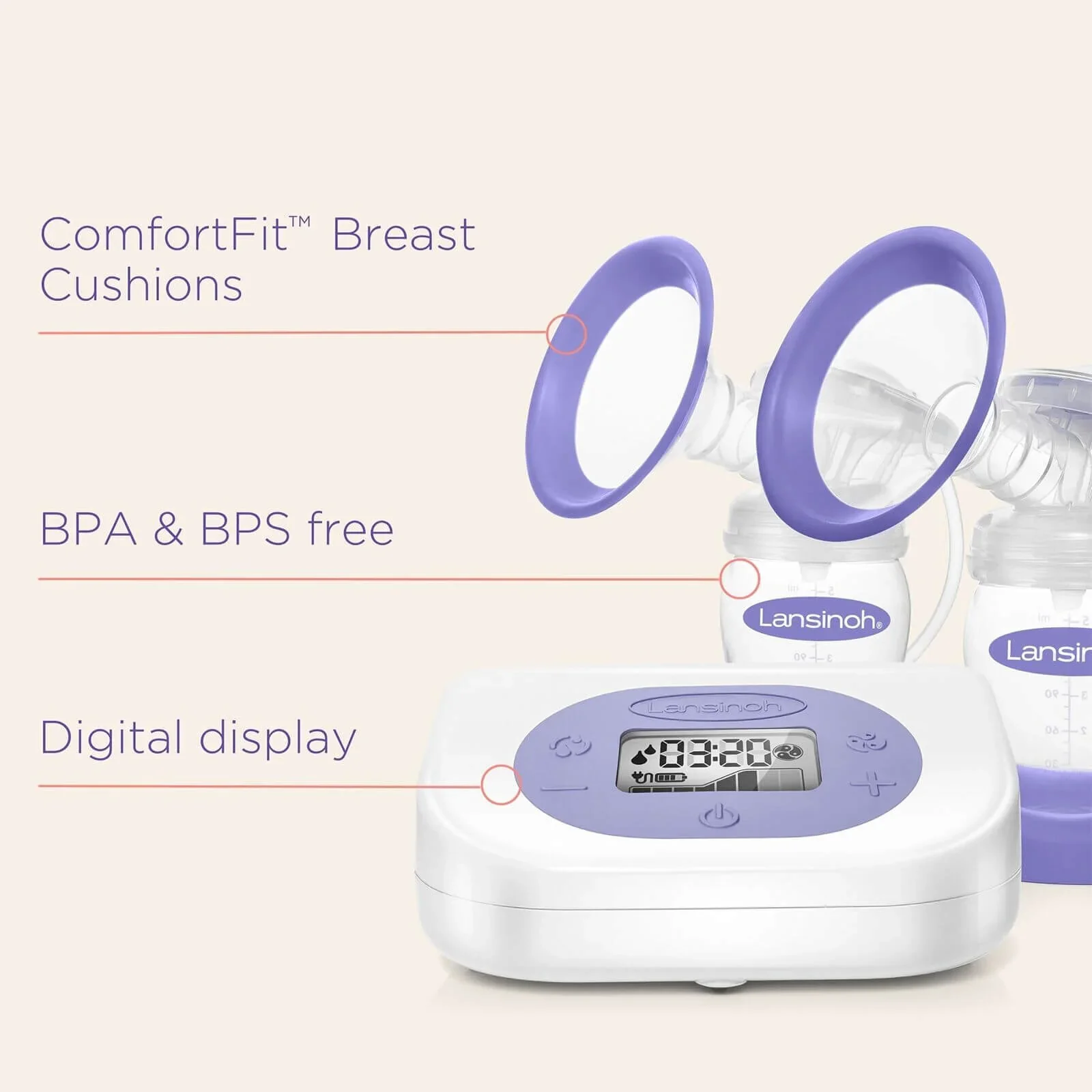 Lansinoh Smart Pump 2.0 Double Electric Breast Pump - Image 4