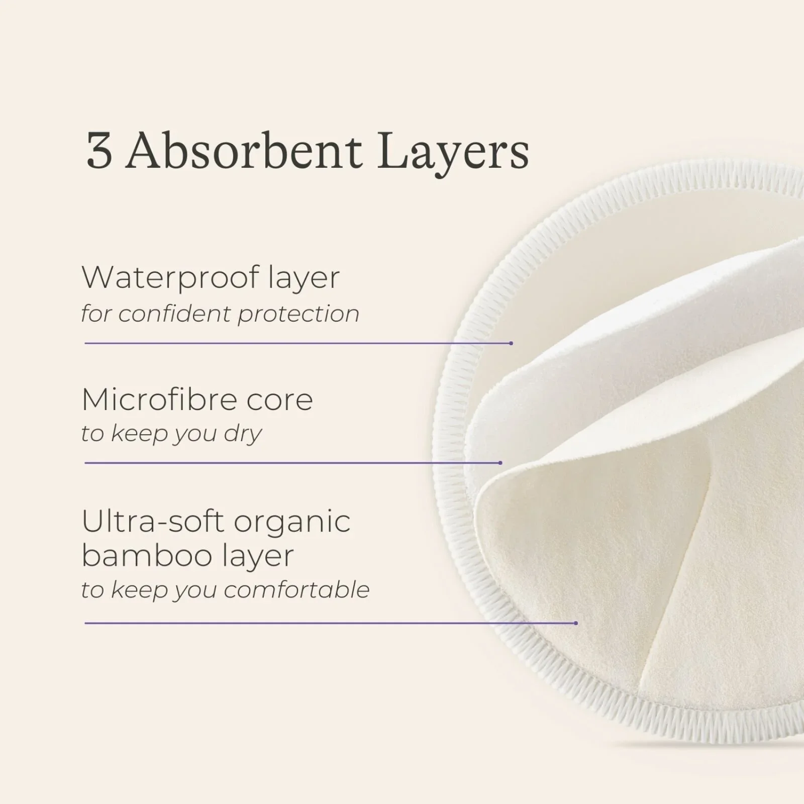 Lansinoh Washable Nursing Pads 4 pcs - Image 3