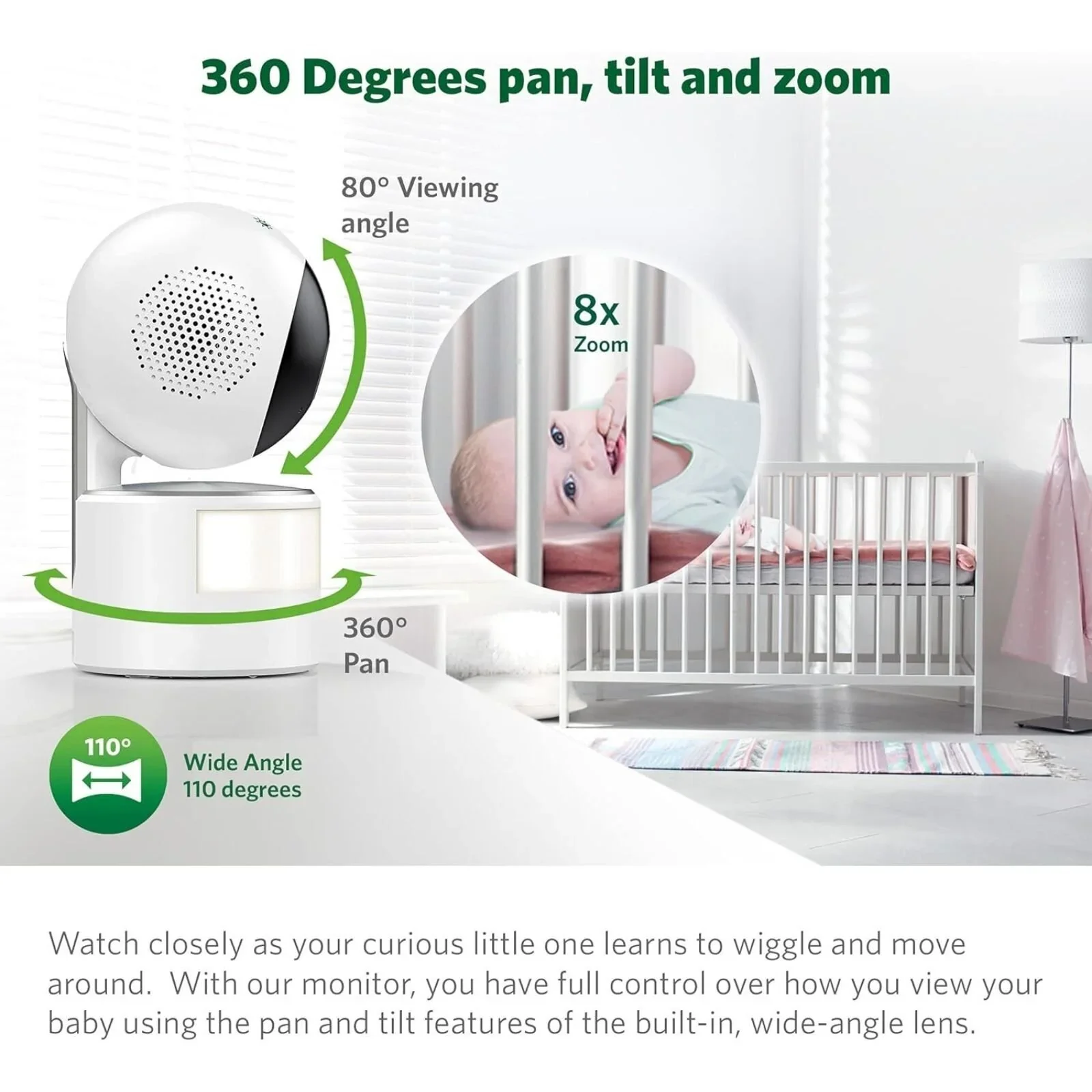 LeapFrog LF915HD 5" High Definition Pan & Tilt Monitor - Image 3