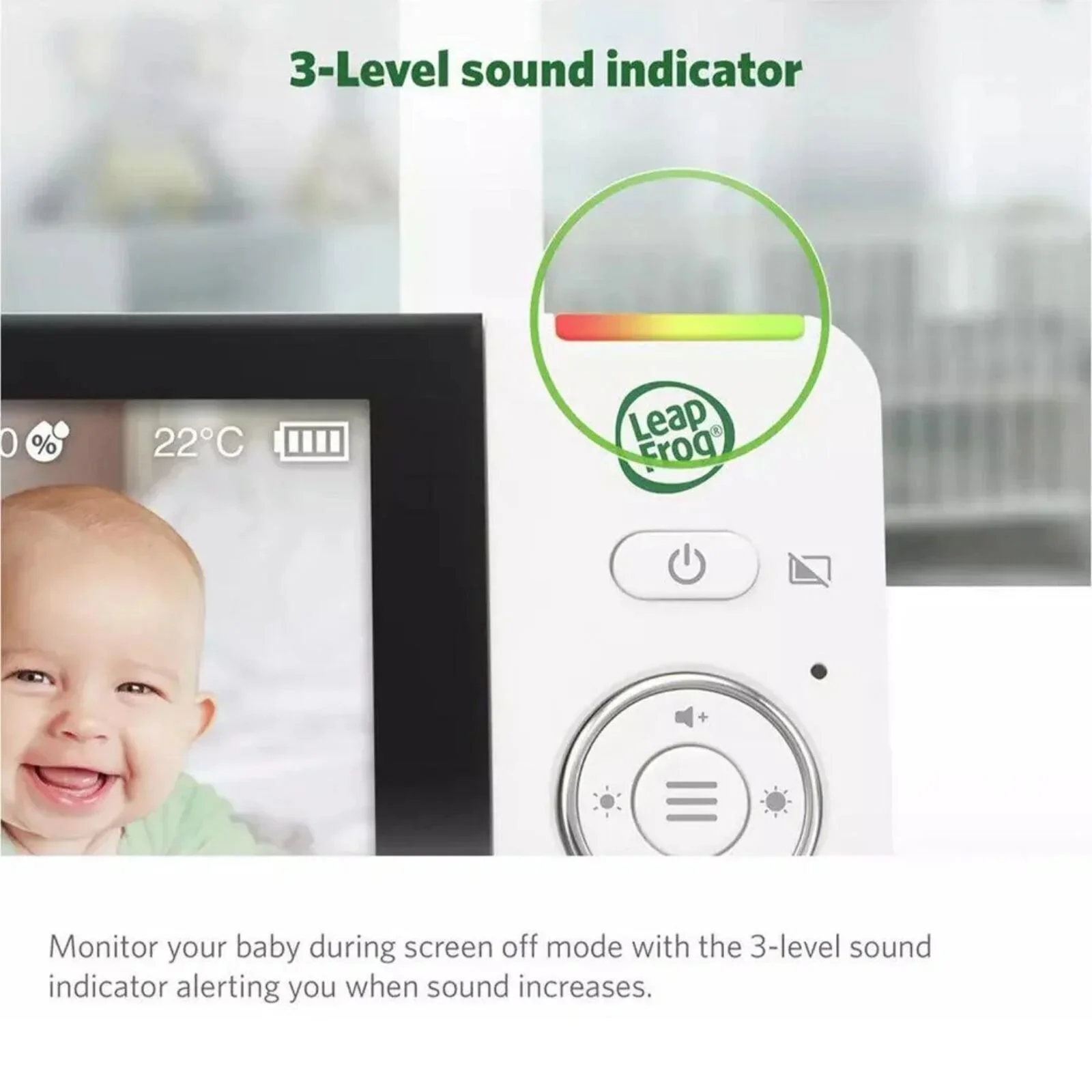 LeapFrog LF2936FHD Touch Screen Wi-Fi Smart Baby Monitor 5.5" 1080p Full HD Colour Display - Image 4