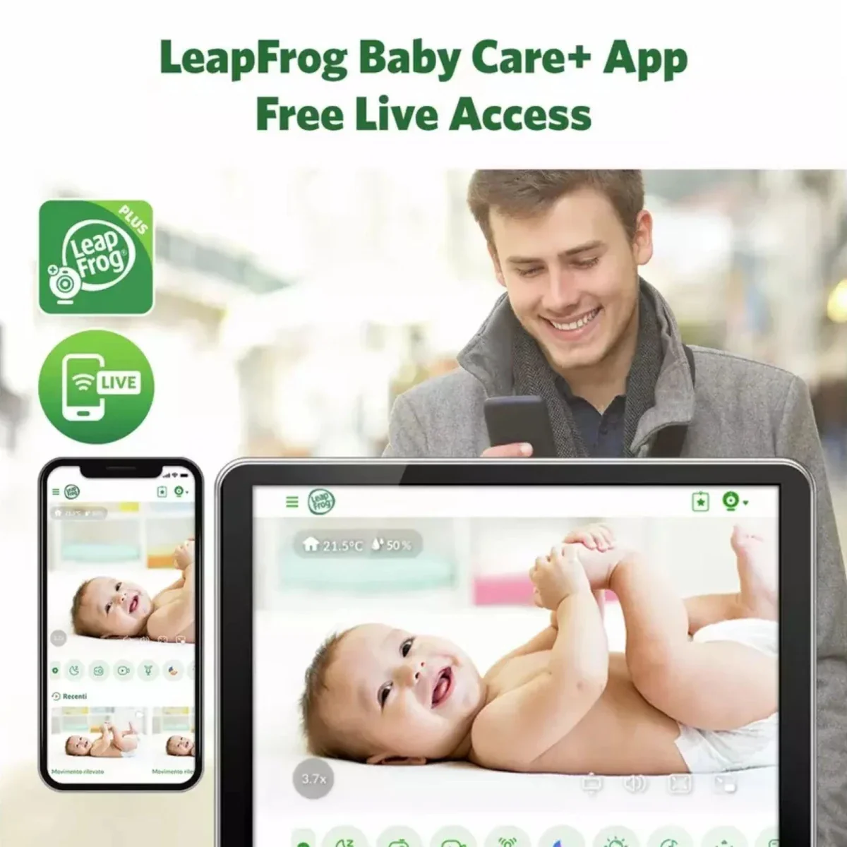 LeapFrog LF4915HD 5" Wi-Fi Pan & Tilt Monitor - Image 3