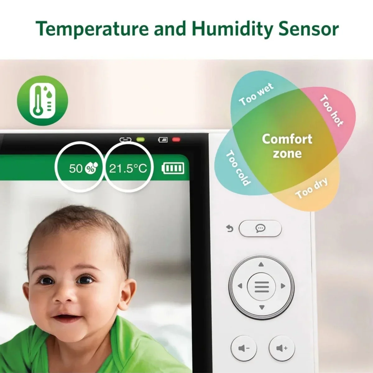 LeapFrog LF5817HD 7" Wi-Fi Smart Video Baby Monitor - Image 12