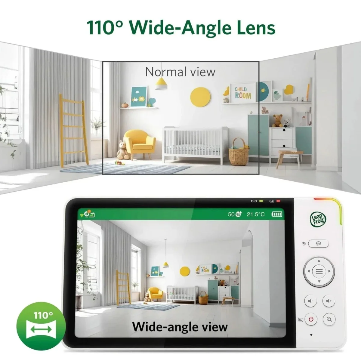 LeapFrog LF5817HD 7" Wi-Fi Smart Video Baby Monitor - Image 13