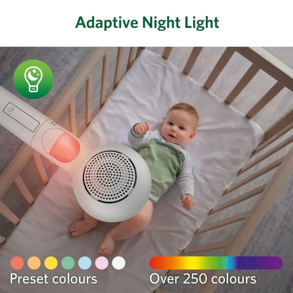 LeapFrog LF5817HD 7" Wi-Fi Smart Video Baby Monitor - Image 9