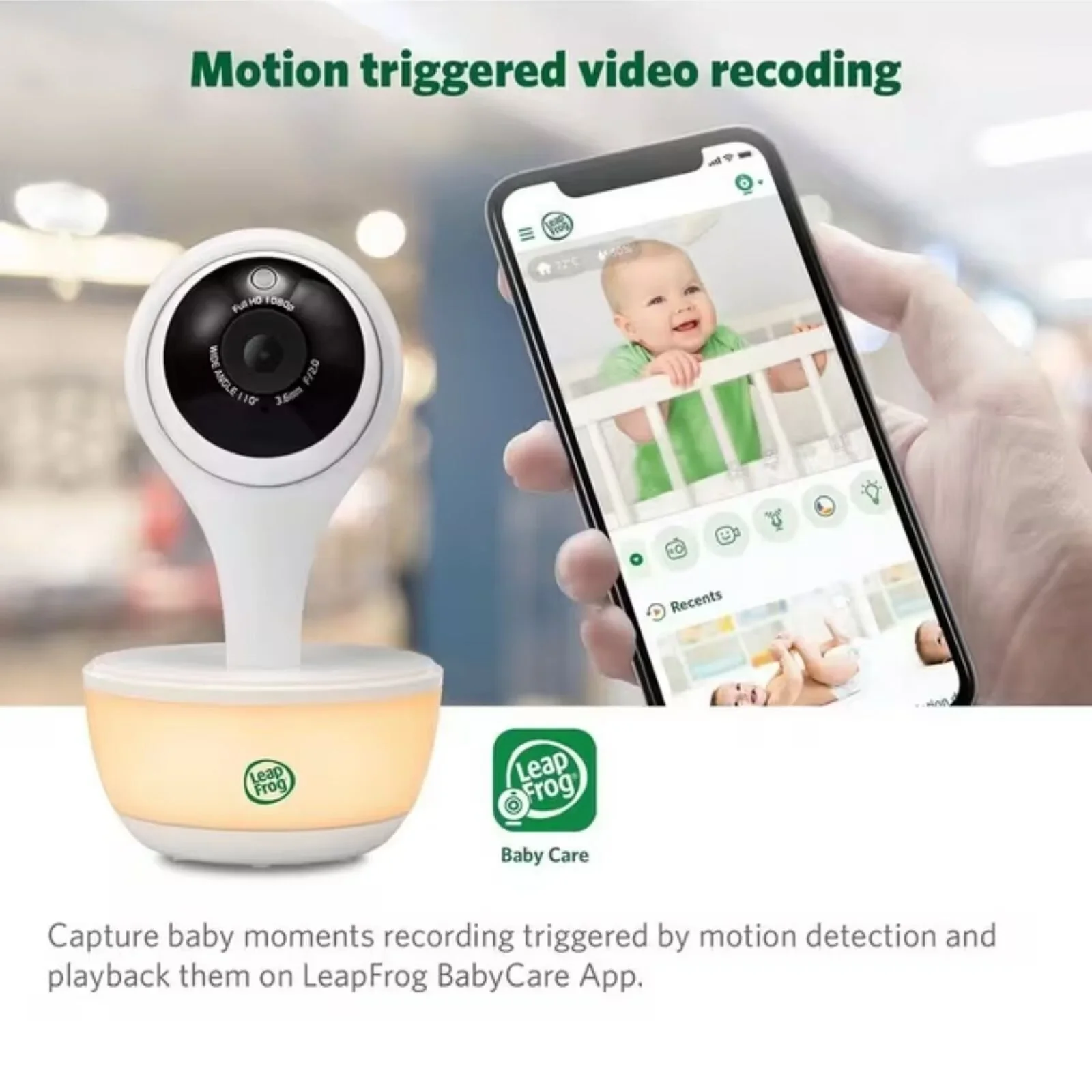 LeapFrog LF815HD Wi-Fi Smart 5" HD Video Baby Monitor - Image 6