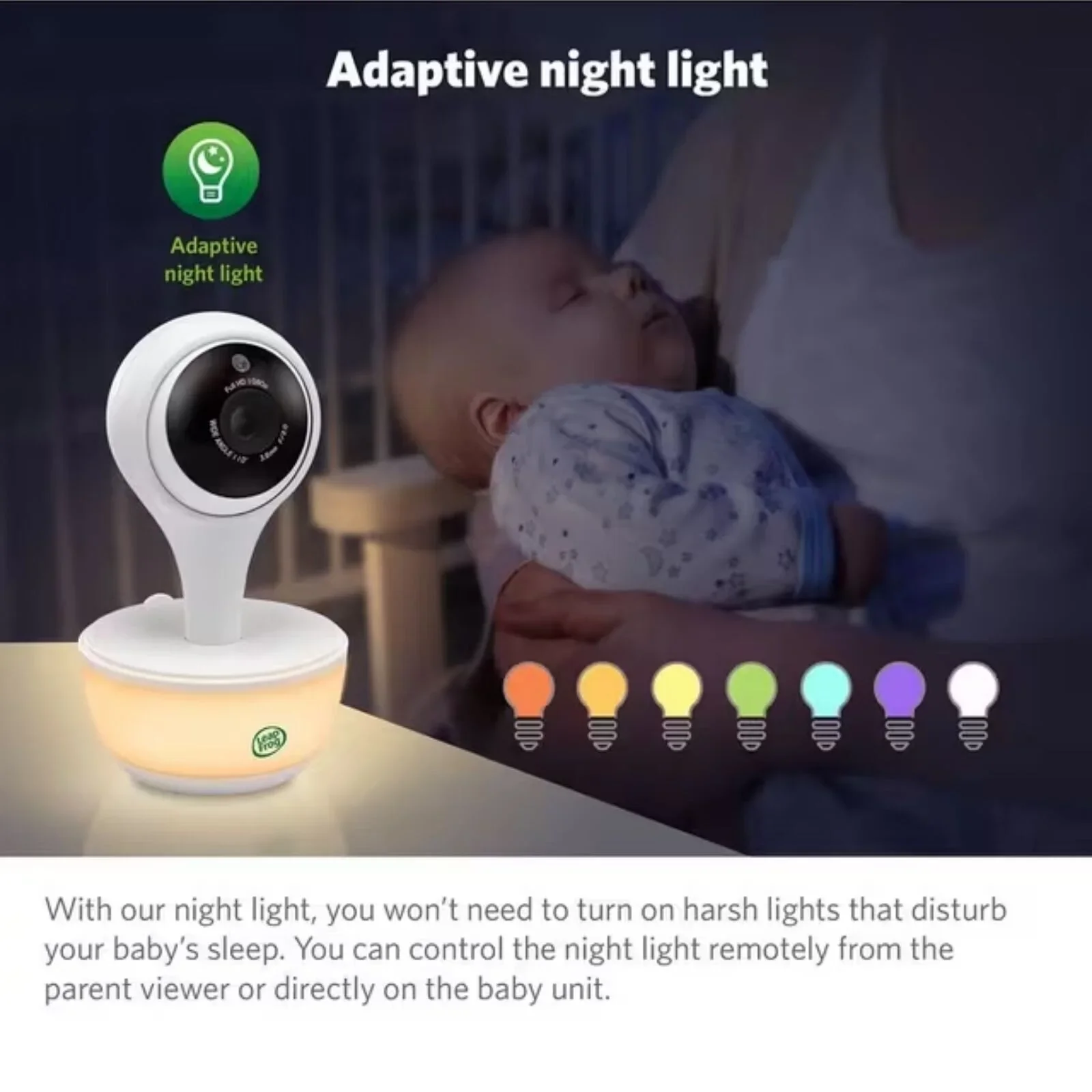 LeapFrog LF815HD Wi-Fi Smart 5" HD Video Baby Monitor - Image 7