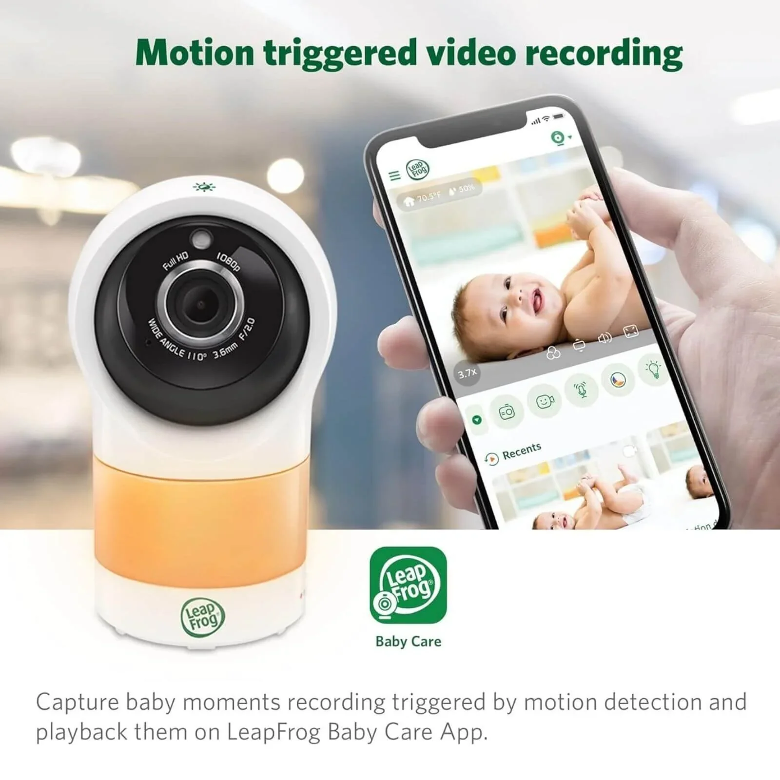 LeapFrog LF1911HD WiFi Standalone Video Baby Monitor - Image 7