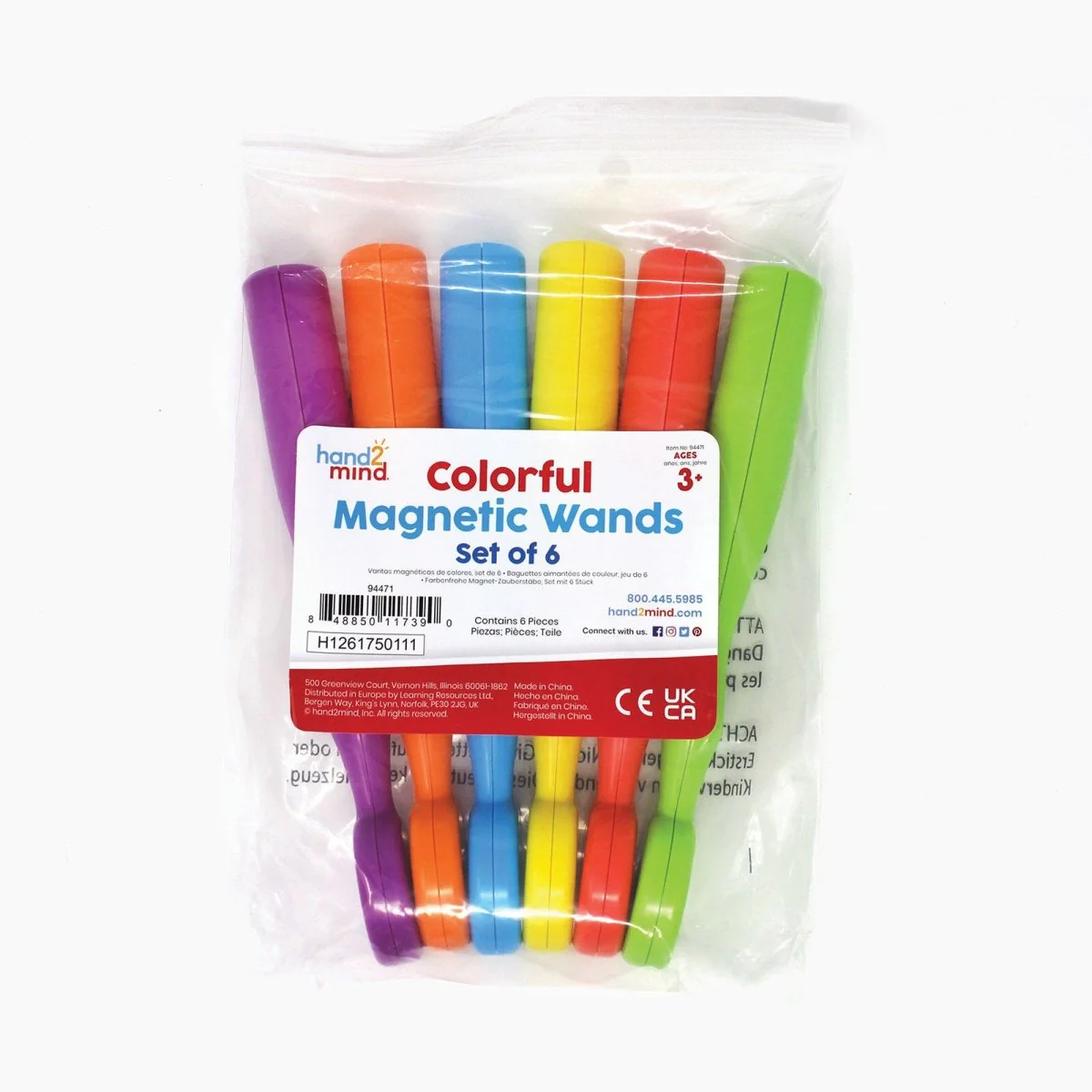 Learning Resources Colourful Magnetic Wands (Set of 6) - Image 4