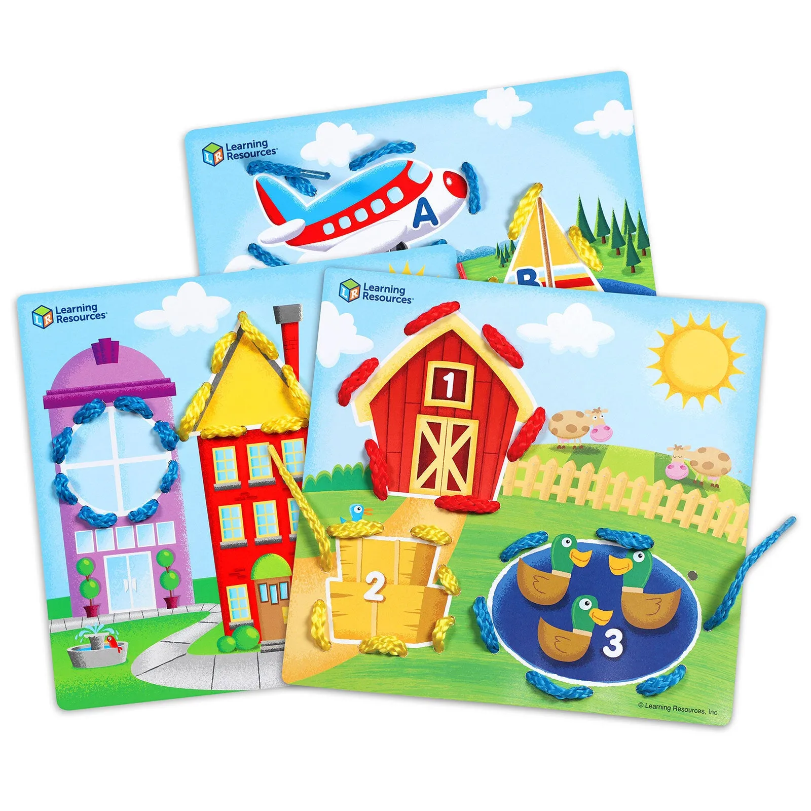 Learning Resources Learning Lace Skill Boards 12 pcs - Image 2